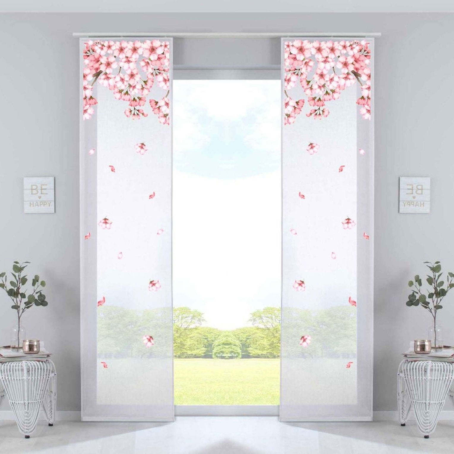 2er Set Schiebegardinen Flächenvorhänge »Izmir« Voile transparent Paneelwagen Beschwerungsstange 2022400-2 Kirschblüten Schiebegardine 2er_Set_Schiebegardinen_Flachenvorhange_Izmir_Voile_transparent_Paneelwagen_Beschwerungsstange_2022400-2_-_Gardinenbox.de_-_-3672771 | Gardinenbox.de