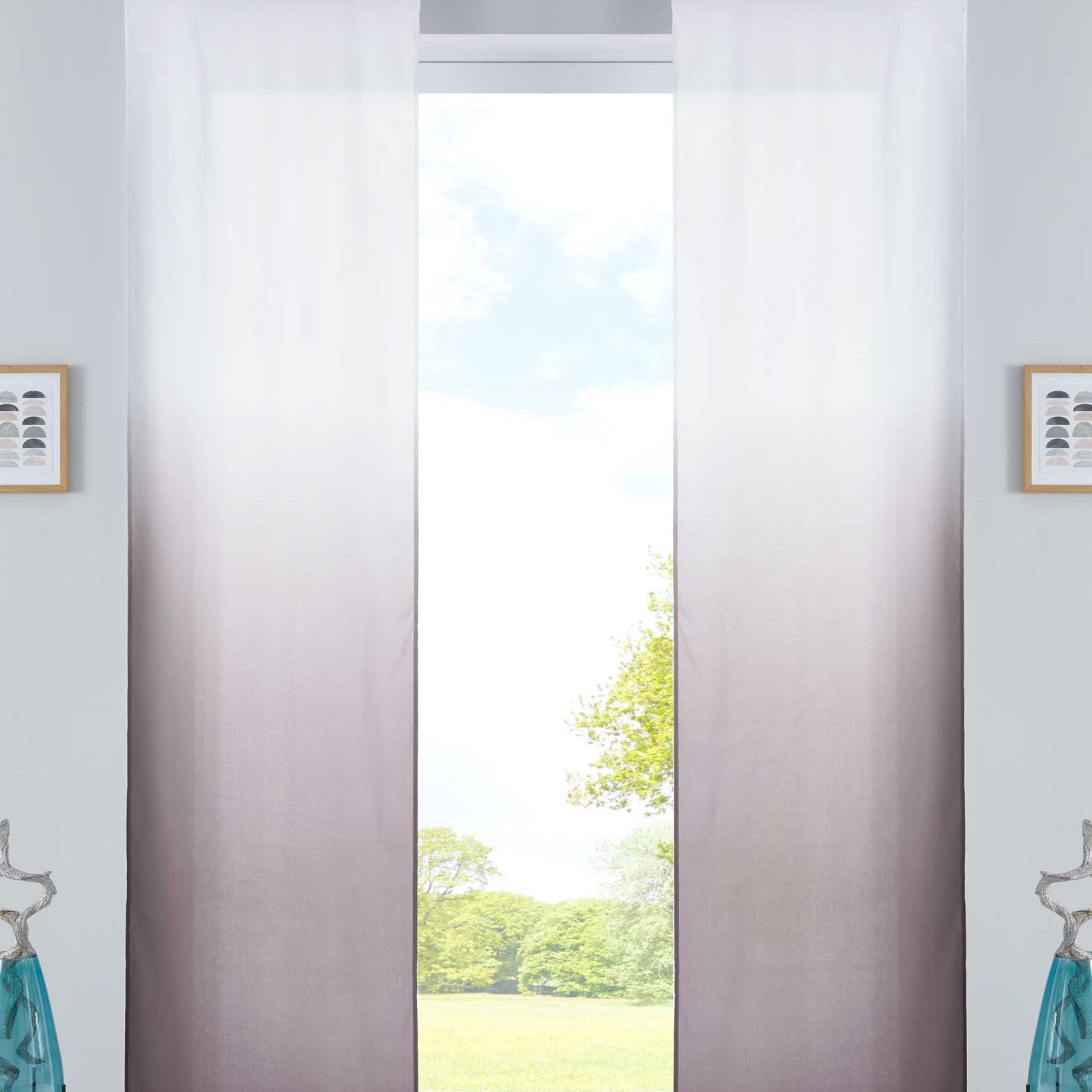 2er Set Schiebevorhänge Flächenvorhänge Blickdicht Farbverlauf Paneelwagen Beschwerungsstangen Microsatin Microfaser 85425N2 Braun Schiebegardine 2er_Set_Schiebevorhange_Flachenvorhange_Blickdicht_Farbverlauf_Paneelwagen_Beschwerungsstangen_Microsatin_Microfaser_85425N2_-_Gardinenbox.de_-_-3673173 | Gardinenbox.de