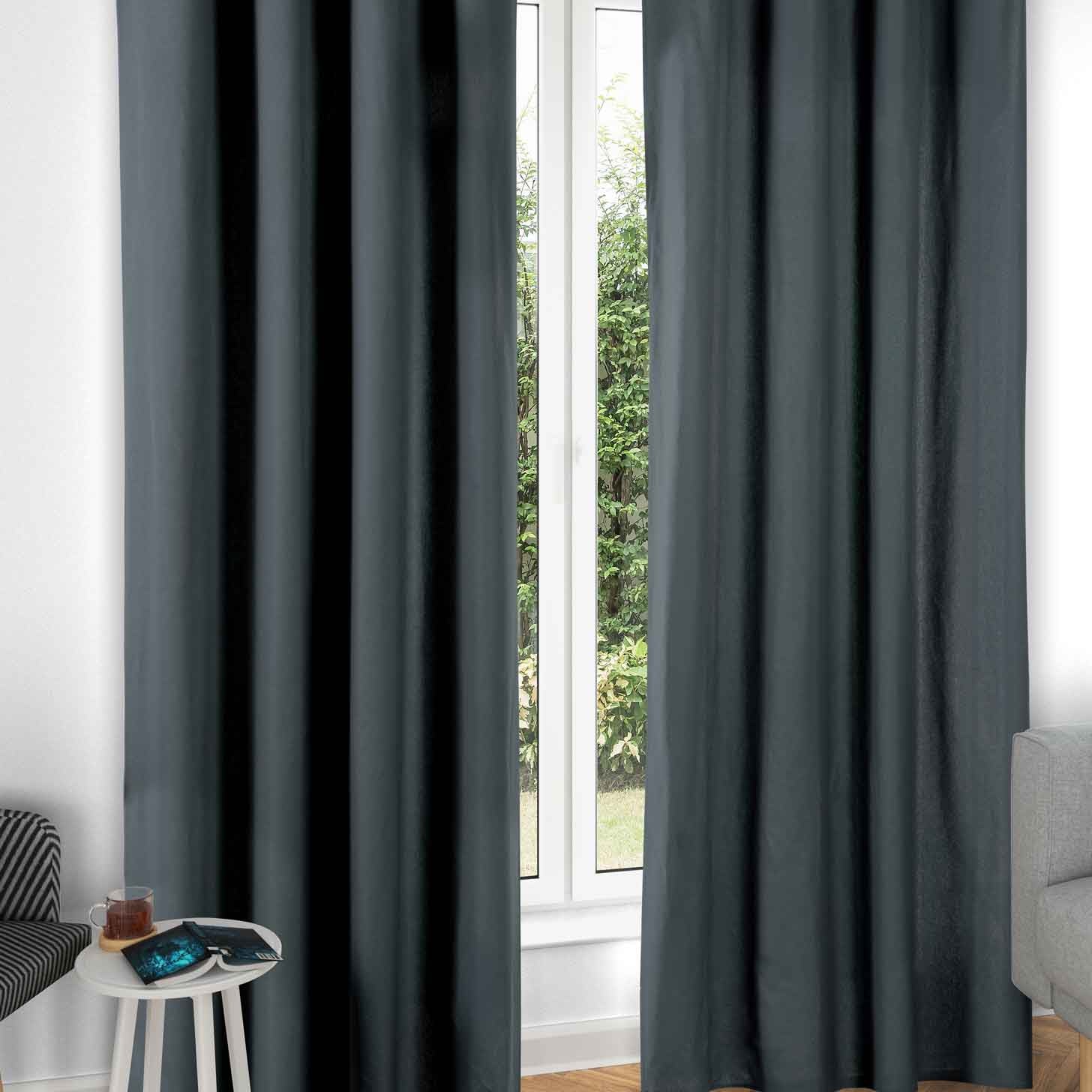 2er Set Vorhänge Verdunkelung Ösen »Orlando« 100% Baumwolle 220gr./m² pflegeleicht unempfindlich 2022600P-2 Grau Vorhang Set 2er_Set_Vorhange_Verdunkelung_Osen_Orlando_100_Baumwolle_220gr.-m_pflegeleicht_unempfindlich_2022600P-2_-_Gardinenbox.de_-_-3674526 | Gardinenbox.de