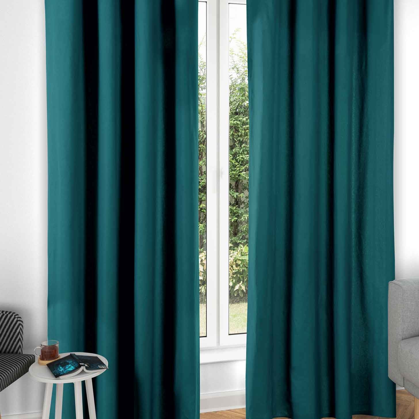 2er Set Vorhänge Verdunkelung Ösen »Orlando« 100% Baumwolle 220gr./m² pflegeleicht unempfindlich 2022600P-2 Blau Vorhang Set 2er_Set_Vorhange_Verdunkelung_Osen_Orlando_100_Baumwolle_220gr.-m_pflegeleicht_unempfindlich_2022600P-2_-_Gardinenbox.de_-_-3674554 | Gardinenbox.de