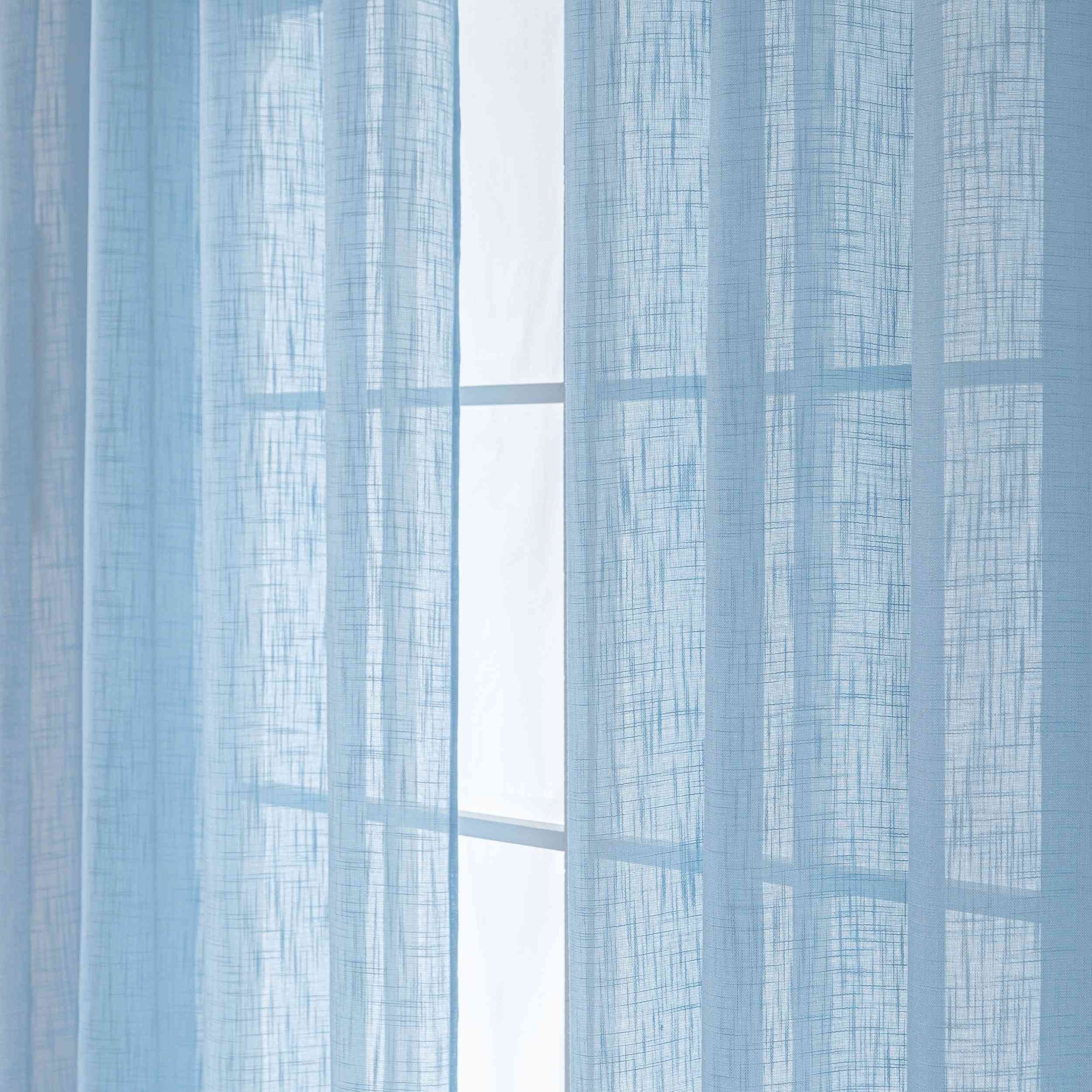 Gardine Ösen Grobfaser »Seoul« Ösen Linenlook-Struktur Uni Halbransparent Blickdicht 2024110 Gardinenschal 3F3A0479 | Gardinenbox.de