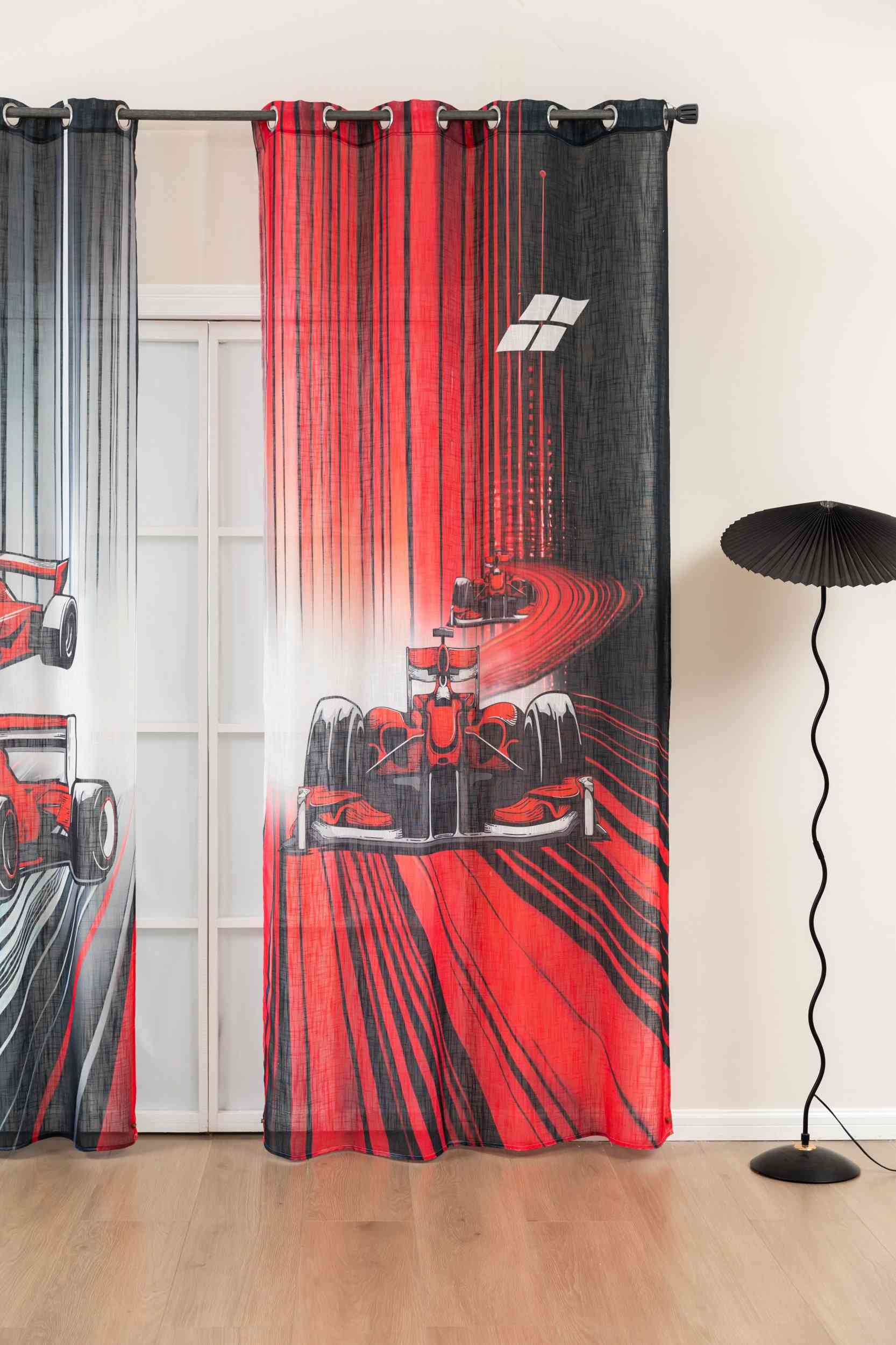 2er Set Vorhang Ösen Grobfaser »Seoul Collection« Digital Druck Ösen Linenlook-Struktur Halbransparent Blickdicht Gardinen Vorhang 3F3A5889 | Gardinenbox.de