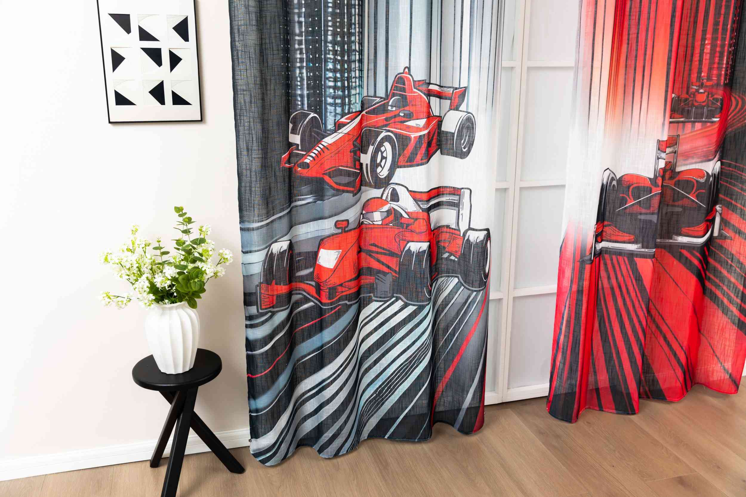 Vorhang Ösen Grobfaser »Seoul Collection« Digital Druck Ösen Gardinen Linenlook-Struktur Halbransparent Blickdicht 2024120 Vorhang 3F3A5897 | Gardinenbox.de