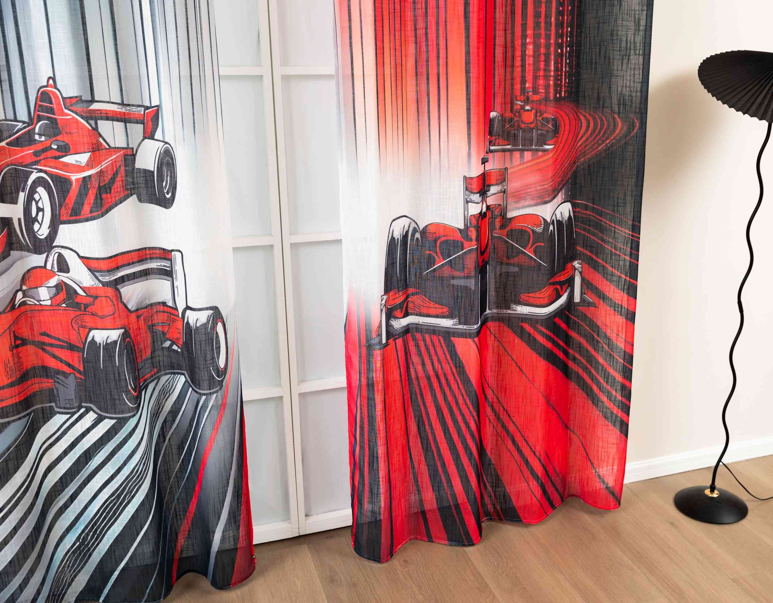 2er Set Vorhang Ösen Grobfaser »Seoul Collection« Digital Druck Ösen Linenlook-Struktur Halbransparent Blickdicht Gardinen Vorhang 3F3A5898 | Gardinenbox.de