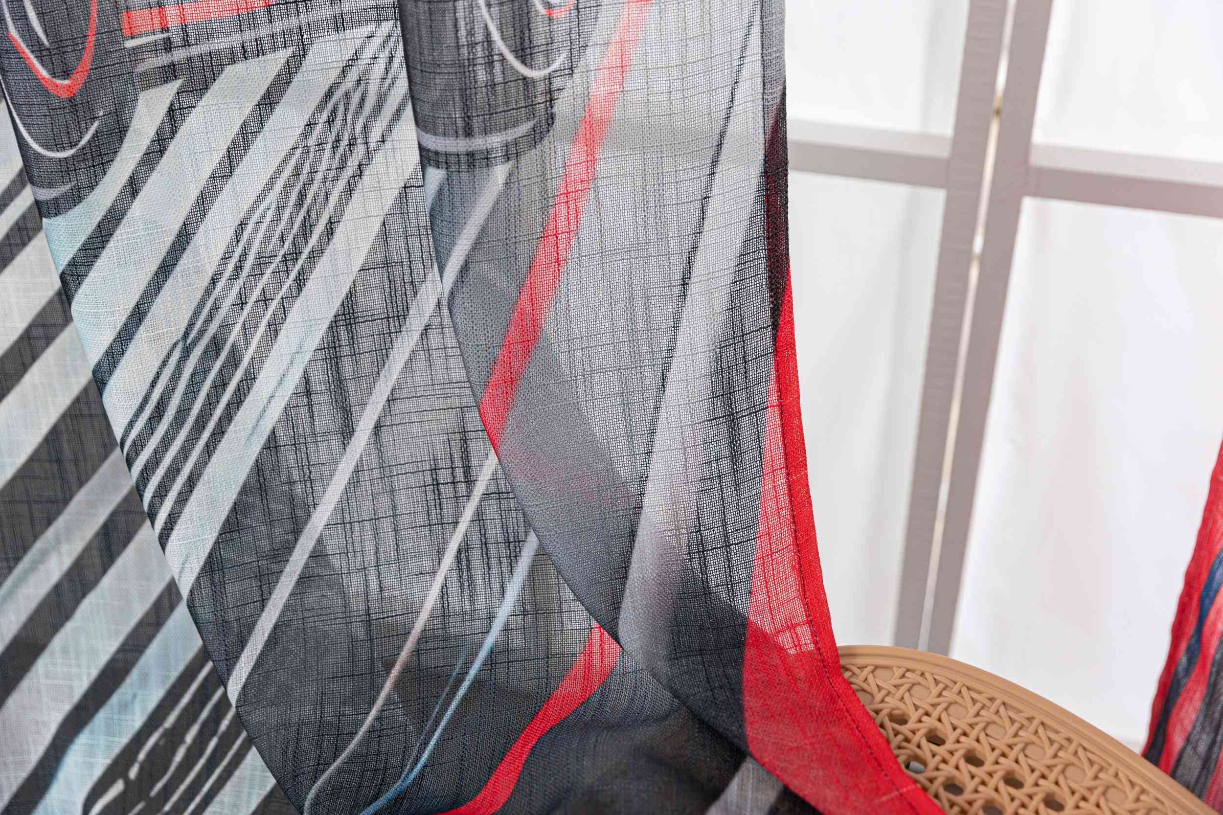 2er Set Vorhang Ösen Grobfaser »Seoul Collection« Digital Druck Ösen Linenlook-Struktur Halbransparent Blickdicht Gardinen Vorhang 3F3A5923_2 | Gardinenbox.de