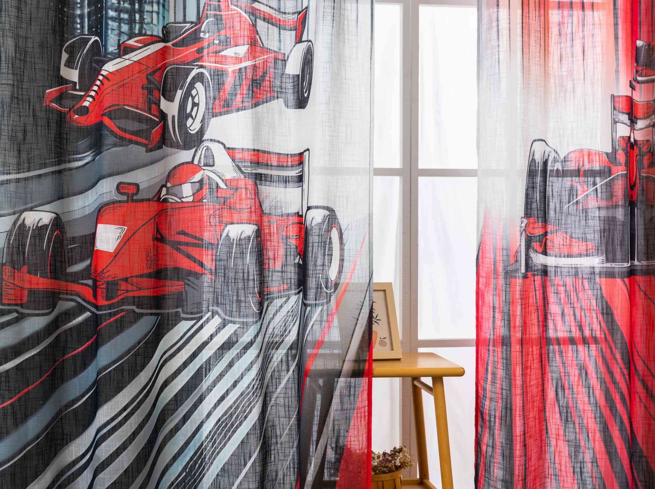 2er Set Vorhang Ösen Grobfaser »Seoul Collection« Digital Druck Ösen Linenlook-Struktur Halbransparent Blickdicht Gardinen Vorhang 3F3A5928 | Gardinenbox.de