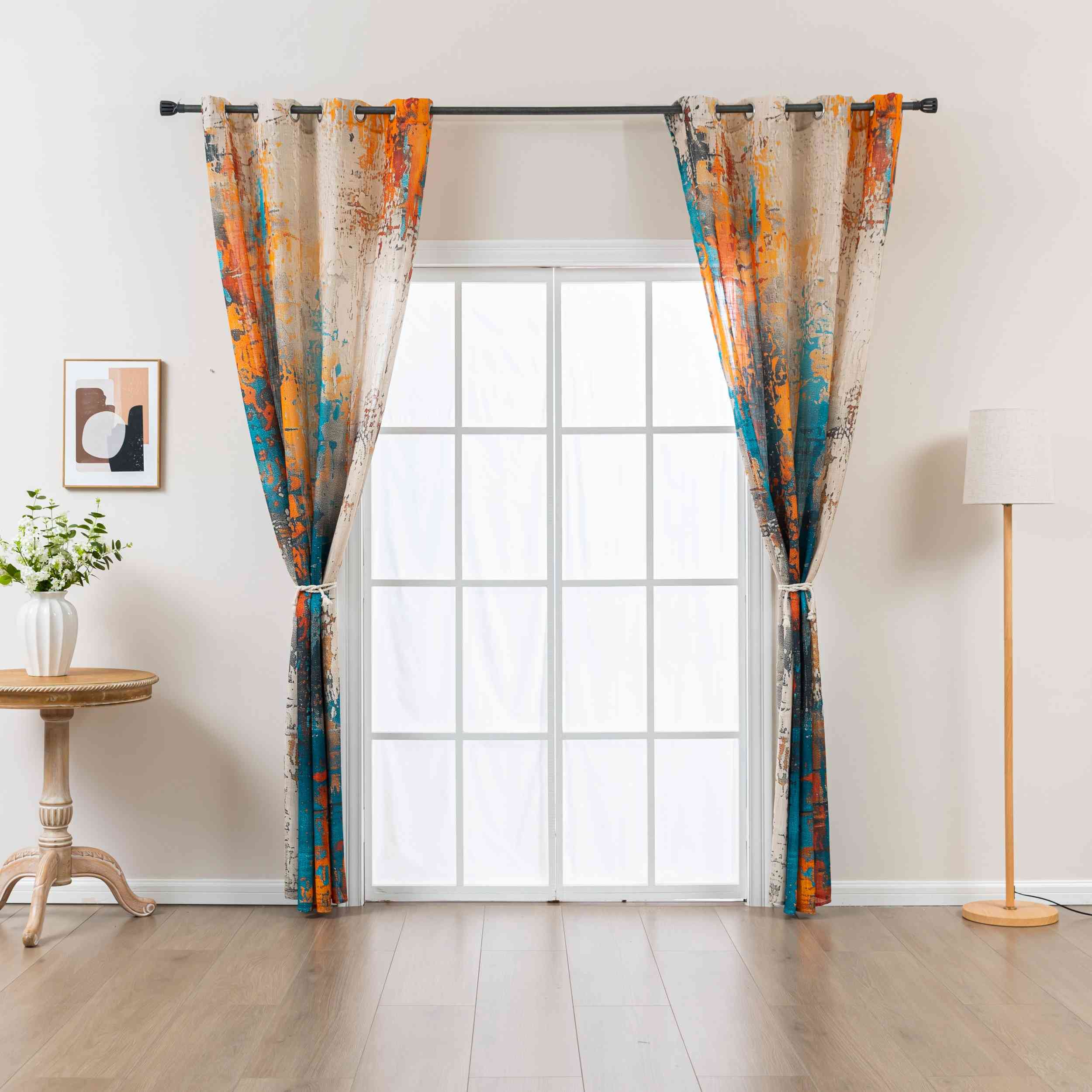 2er Set Vorhang Ösen Grobfaser »Seoul Collection« Digital Druck Ösen Linenlook-Struktur Halbransparent Blickdicht Gardinen Vorhang 3F3A6073_1 | Gardinenbox.de