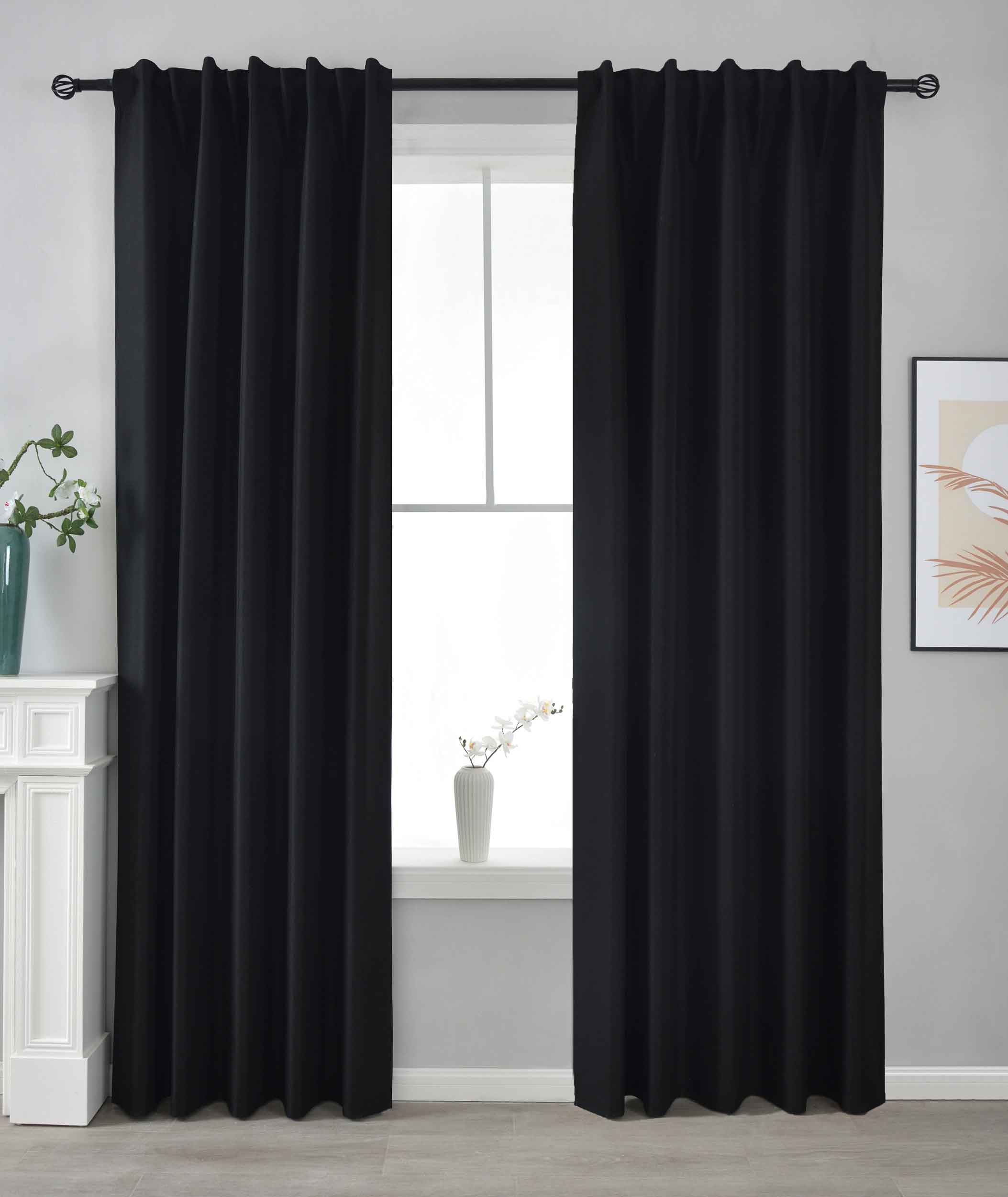 2er Set Verdunkelungsvorhänge 100% Verdunkelung »BOSTON Dark« mit Multibandaufhängung 2023600-2 Schwarz HxB 245x140 cm Vorhang Set 47596045402376_ea0ed7cd-898c-440d-b8fd-5136140da4dd | Gardinenbox.de