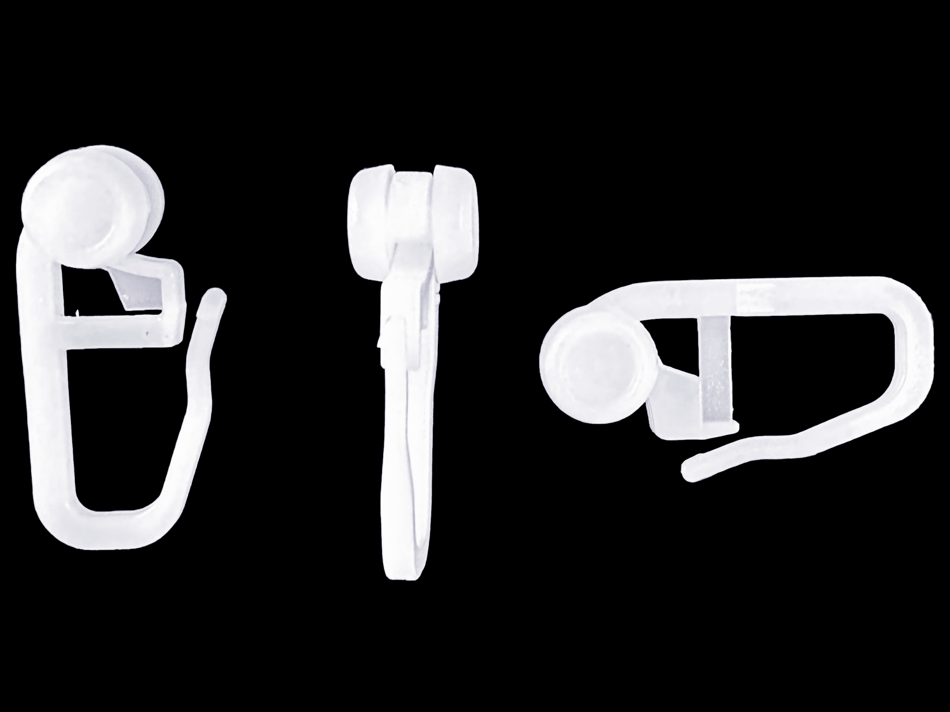 100 Gardinenröllchen, Rollringe, Universalhaken, Gardinengleiter - Leise und Effiziente Gleiter für Innenlaufschienen und -stangen | Made in Germany | Ø8mm x 8mm x 27mm 20231000 Gardinen Zubehör 49340471017736_72361b08-9f5b-40ed-9a29-ec110ccd8957 | Gardinenbox.de