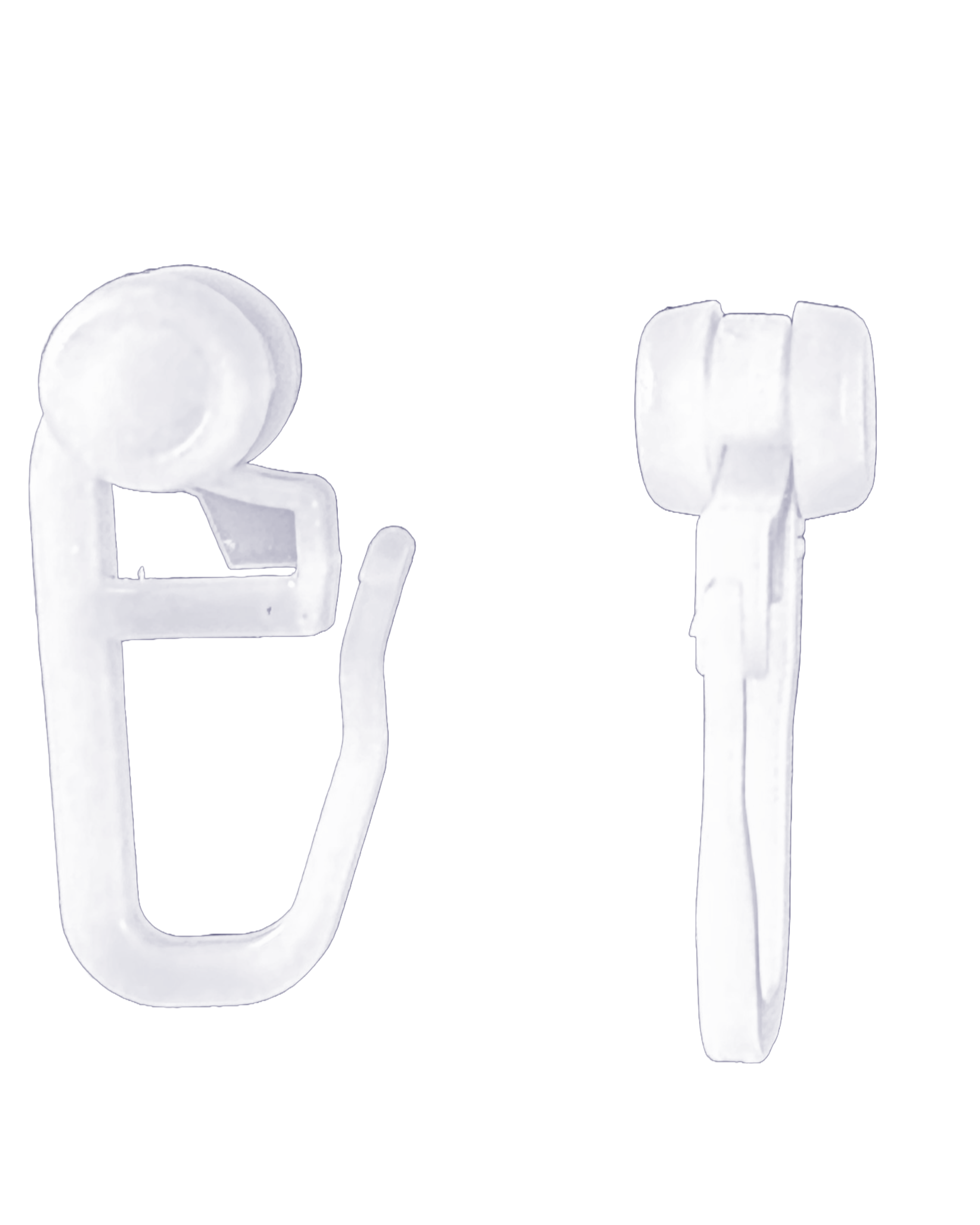 100 Gardinenröllchen, Rollringe, Universalhaken, Gardinengleiter - Leise und Effiziente Gleiter für Innenlaufschienen und -stangen | Made in Germany | Ø8mm x 8mm x 27mm 20231000 Gardinen Zubehör 49340487926024_685a4140-2ba5-4ba6-b932-b7d1105592d4 | Gardinenbox.de