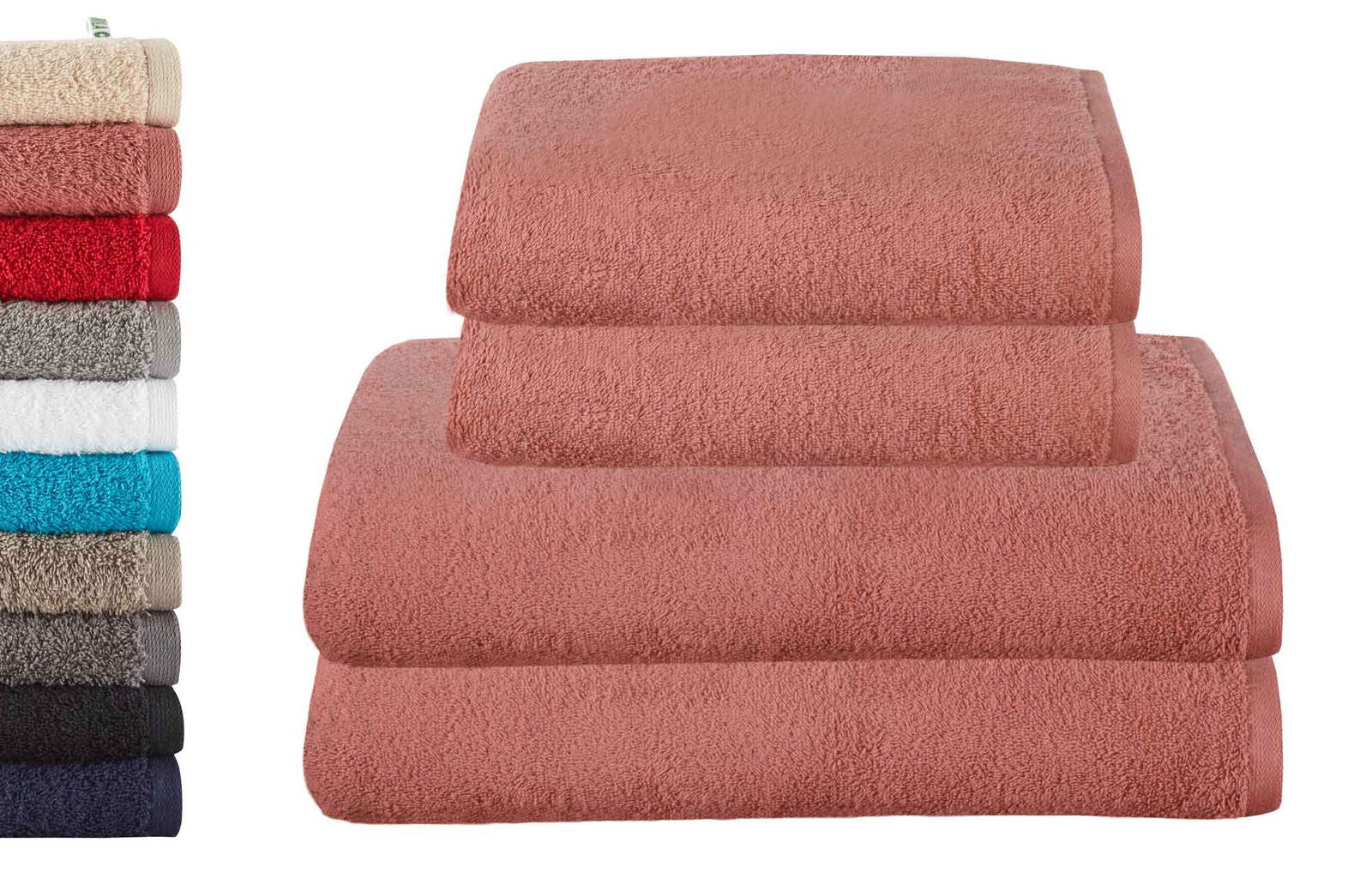 4er Set 2 Handtücher 50x100 cm 2 Badetücher BxL 70x140 cm »Montreal« 100% Bio Baumwolle 500gr/m² Nachhaltig 2020102-3-4erset Altrosa Frottee 4er_Set_2_Handtucher_50x100_cm_2_Badetucher_BxL_70x140_cm_Montreal_100_Bio_Baumwolle_500gr-m_Nachhaltig_2020102-3-4erset_-_Gardinenbox.de_-_-3675962 | Gardinenbox.de