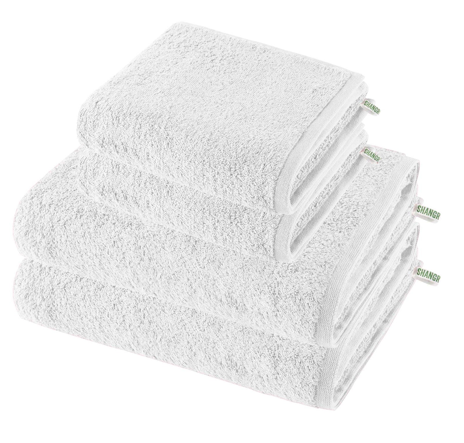 4er Set 2 Handtücher 50x100 cm 2 Saunatücher 100x150 cm Premium Qualität »Montreal« Bio Baumwolle Nachhaltig 2020102-4set Weiß Frottee 4er_Set_2_Handtucher_50x100_cm_2_Saunatucher_100x150_cm_Premium_Qualitat_Montreal_Bio_Baumwolle_Nachhaltig_2020102-4set_-_Gardinenbox.de_-_-3676179 | Gardinenbox.de