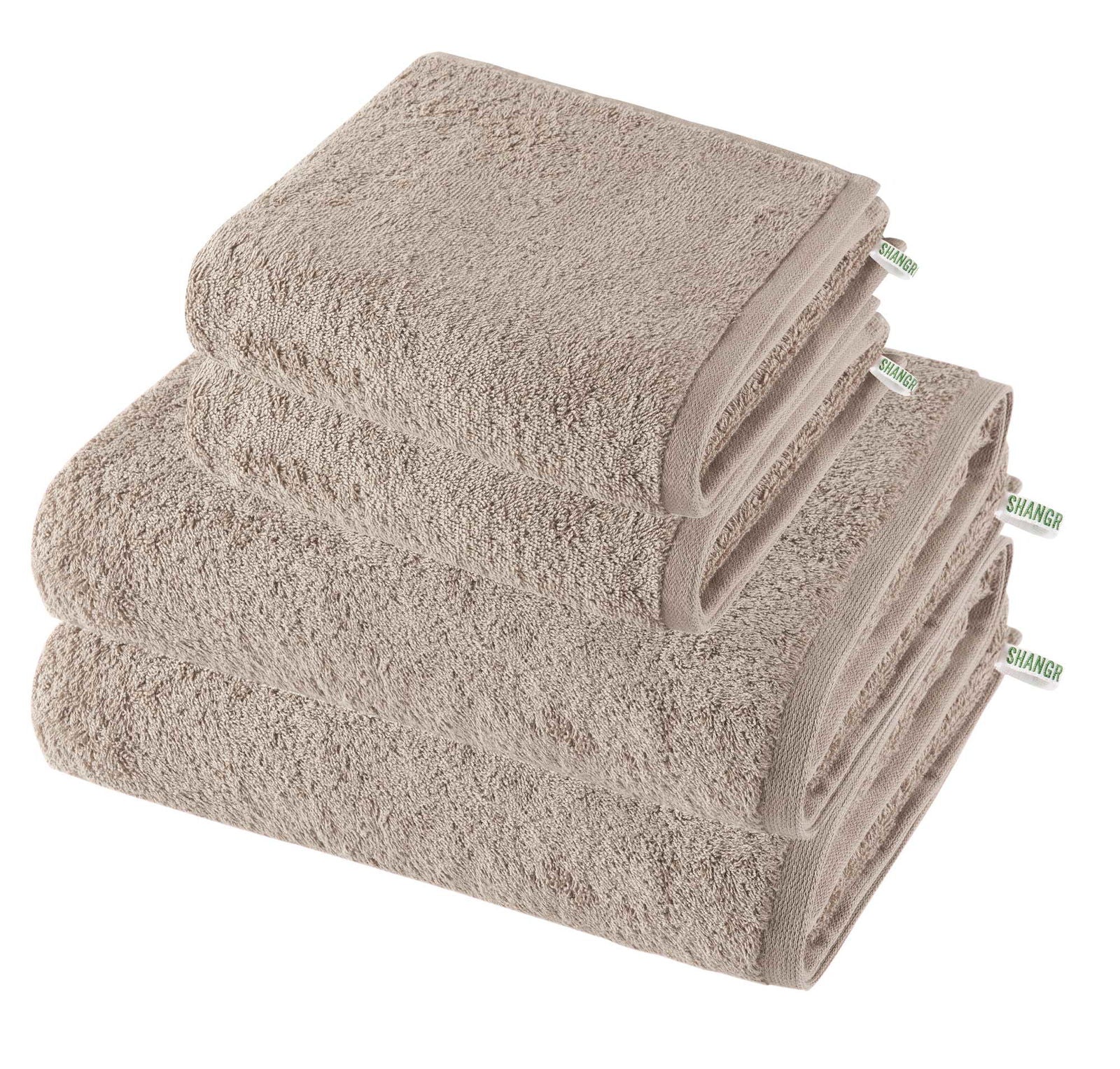 4er Set 2 Handtücher 50x100 cm 2 Saunatücher 100x150 cm Premium Qualität »Montreal« Bio Baumwolle Nachhaltig 2020102-4set Taupe Frottee 4er_Set_2_Handtucher_50x100_cm_2_Saunatucher_100x150_cm_Premium_Qualitat_Montreal_Bio_Baumwolle_Nachhaltig_2020102-4set_-_Gardinenbox.de_-_-3676258 | Gardinenbox.de