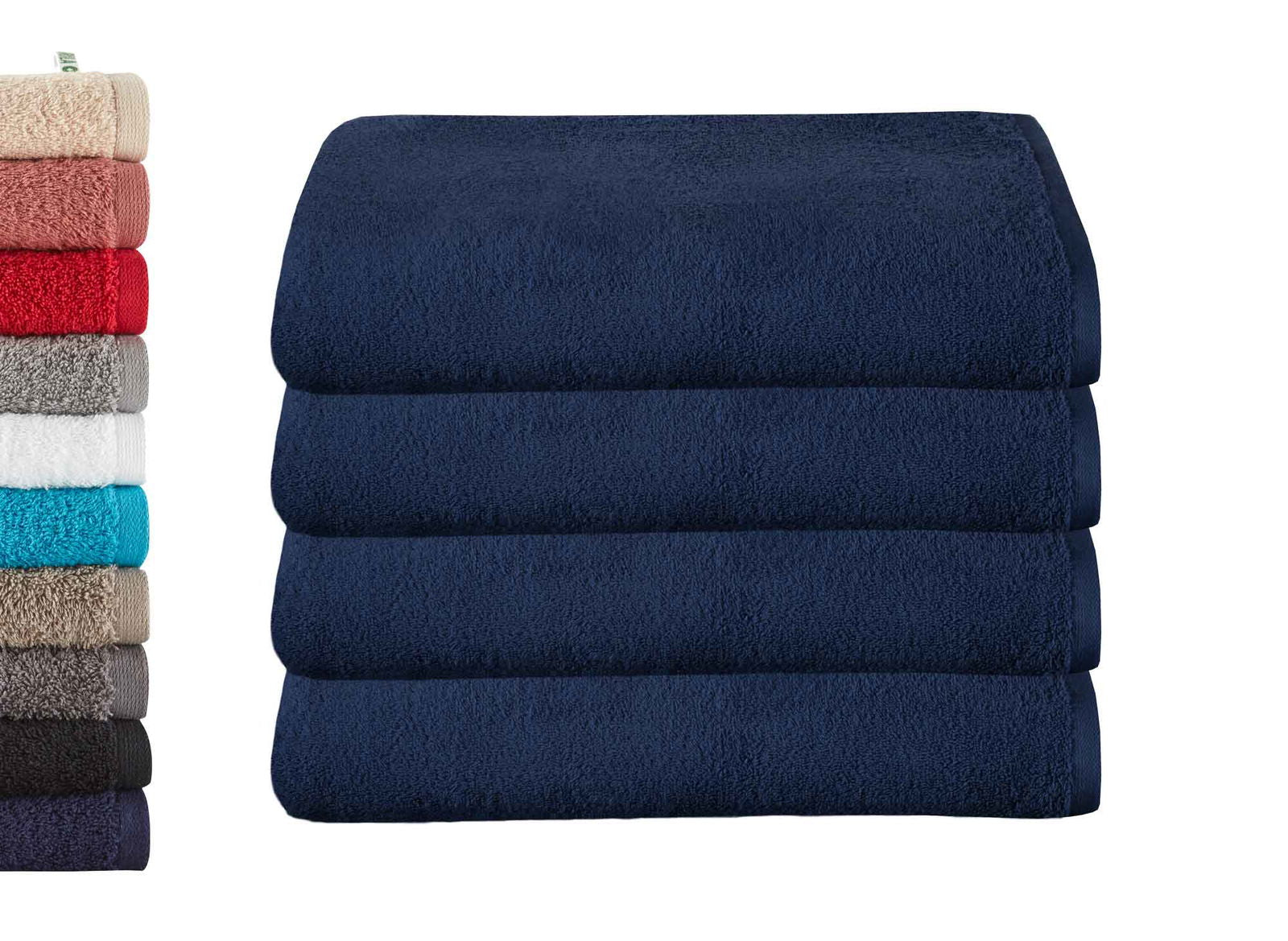 4er Set Badetücher »Montreal« 500 g/m² 100% Bio Baumwolle Made in Green 2020103-4er Dunkelblau Frottee 4er_Set_Badetucher_Montreal_500_g-m_100_Bio_Baumwolle_Made_in_Green_2020103-4er_-_Gardinenbox.de_-_-3676496 | Gardinenbox.de