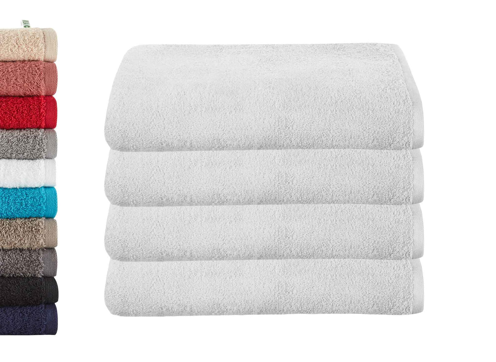 4er Set Badetücher »Montreal« 500 g/m² 100% Bio Baumwolle Made in Green 2020103-4er Weiß Frottee 4er_Set_Badetucher_Montreal_500_g-m_100_Bio_Baumwolle_Made_in_Green_2020103-4er_-_Gardinenbox.de_-_-3676517 | Gardinenbox.de