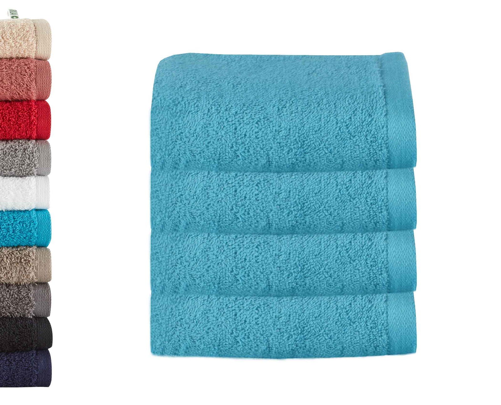 4er Set Gästetücher Frottee 500 g/m² »Montreal« 100% Bio Baumwolle Kuschelig Made in Green 2020101-4er Türkis Frottee 4er_Set_Gastetucher_Frottee_500_g-m_Montreal_100_Bio_Baumwolle_Kuschelig_Made_in_Green_2020101-4er_-_Gardinenbox.de_-_-3676573 | Gardinenbox.de
