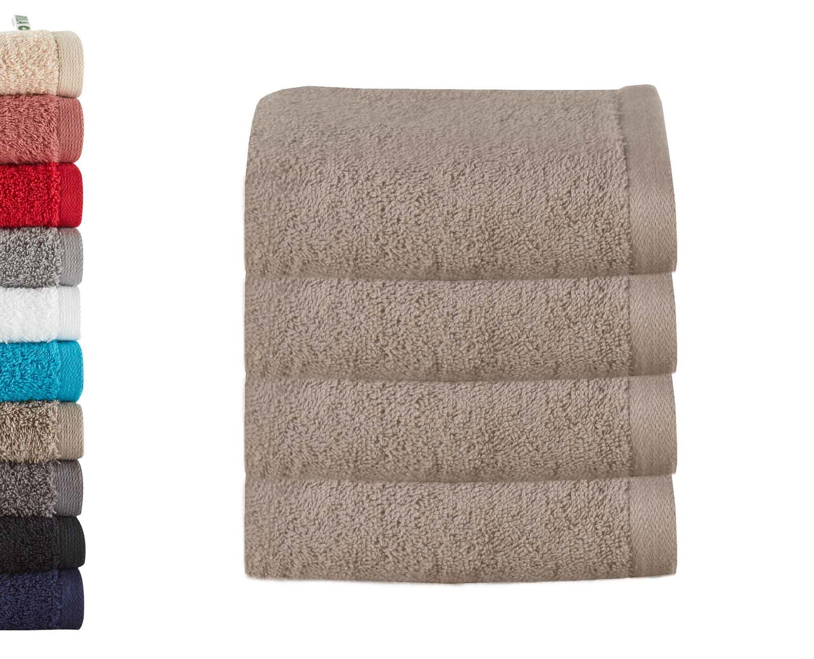 4er Set Gästetücher Frottee 500 g/m² »Montreal« 100% Bio Baumwolle Kuschelig Made in Green 2020101-4er Taupe Frottee 4er_Set_Gastetucher_Frottee_500_g-m_Montreal_100_Bio_Baumwolle_Kuschelig_Made_in_Green_2020101-4er_-_Gardinenbox.de_-_-3676656 | Gardinenbox.de