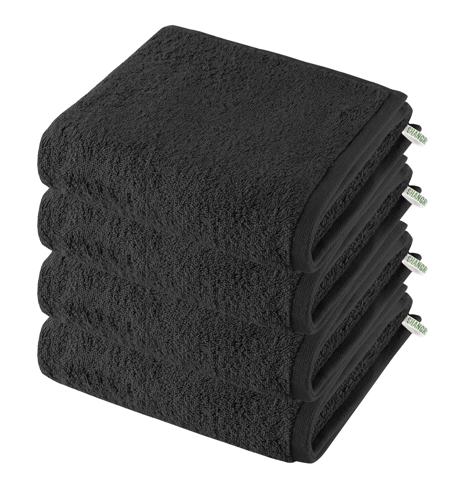 4er Set Handtücher Premium Qualität »Montreal« 500 g/m² 100% Bio Baumwolle Made in Green 2020102-4 Schwarz Frottee 4er_Set_Handtucher_Premium_Qualitat_Montreal_500_g-m_100_Bio_Baumwolle_Made_in_Green_2020102-4_-_Gardinenbox.de_-_-3676761 | Gardinenbox.de