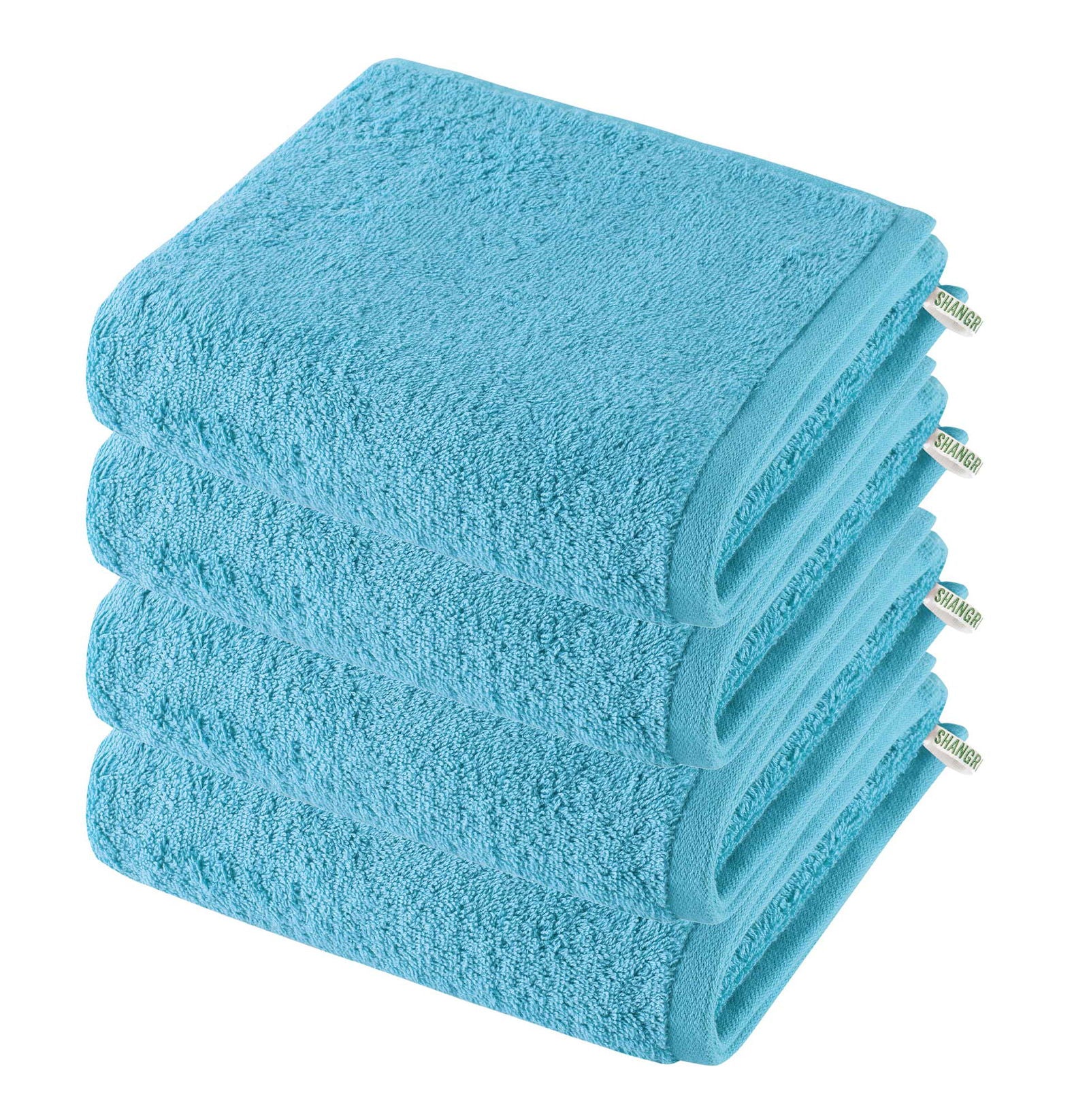 4er Set Handtücher Premium Qualität »Montreal« 500 g/m² 100% Bio Baumwolle Made in Green 2020102-4 Türkis Frottee 4er_Set_Handtucher_Premium_Qualitat_Montreal_500_g-m_100_Bio_Baumwolle_Made_in_Green_2020102-4_-_Gardinenbox.de_-_-3676854 | Gardinenbox.de