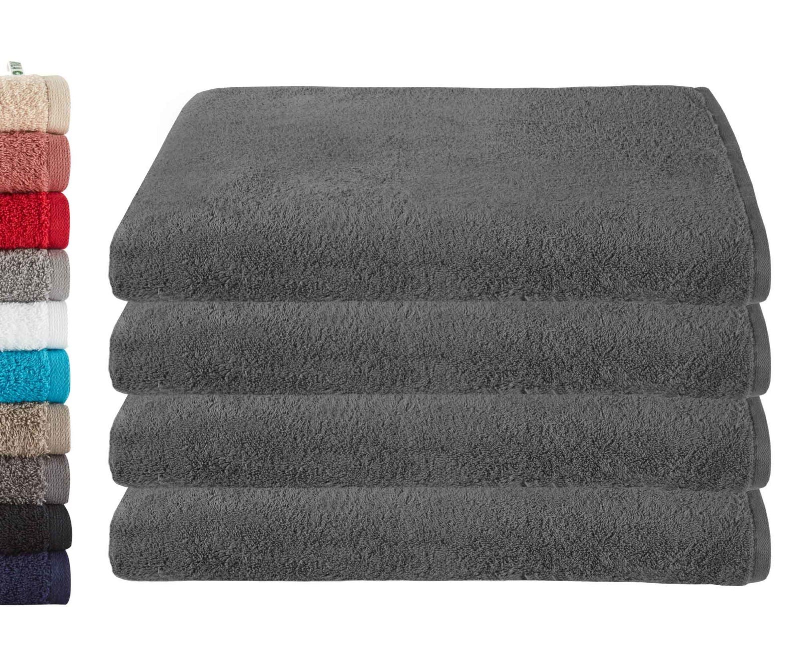 4er Set Saunatücher Frottee »Montreal« 500 g/m² 100% Bio Baumwolle Made in Green 2020104-4er Dunkelgrau Frottee 4er_Set_Saunatucher_Frottee_Montreal_500_g-m_100_Bio_Baumwolle_Made_in_Green_2020104-4er_-_Gardinenbox.de_-_-3677028 | Gardinenbox.de