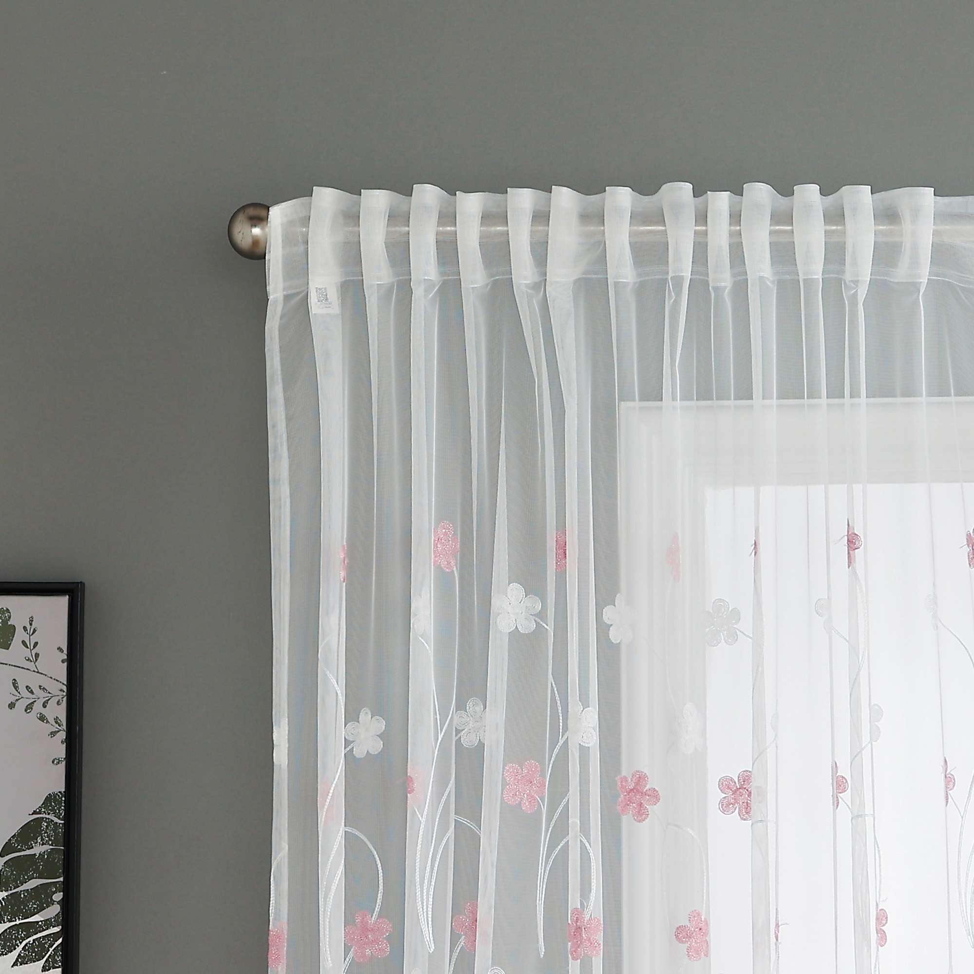 Gardine Raschel Stickerei Design »Florenz« Multiband für Gardinenschiene und Gardinenstange Elegante Fensterdekoration 2023200 Gardinenschal 593A0125 | Gardinenbox.de