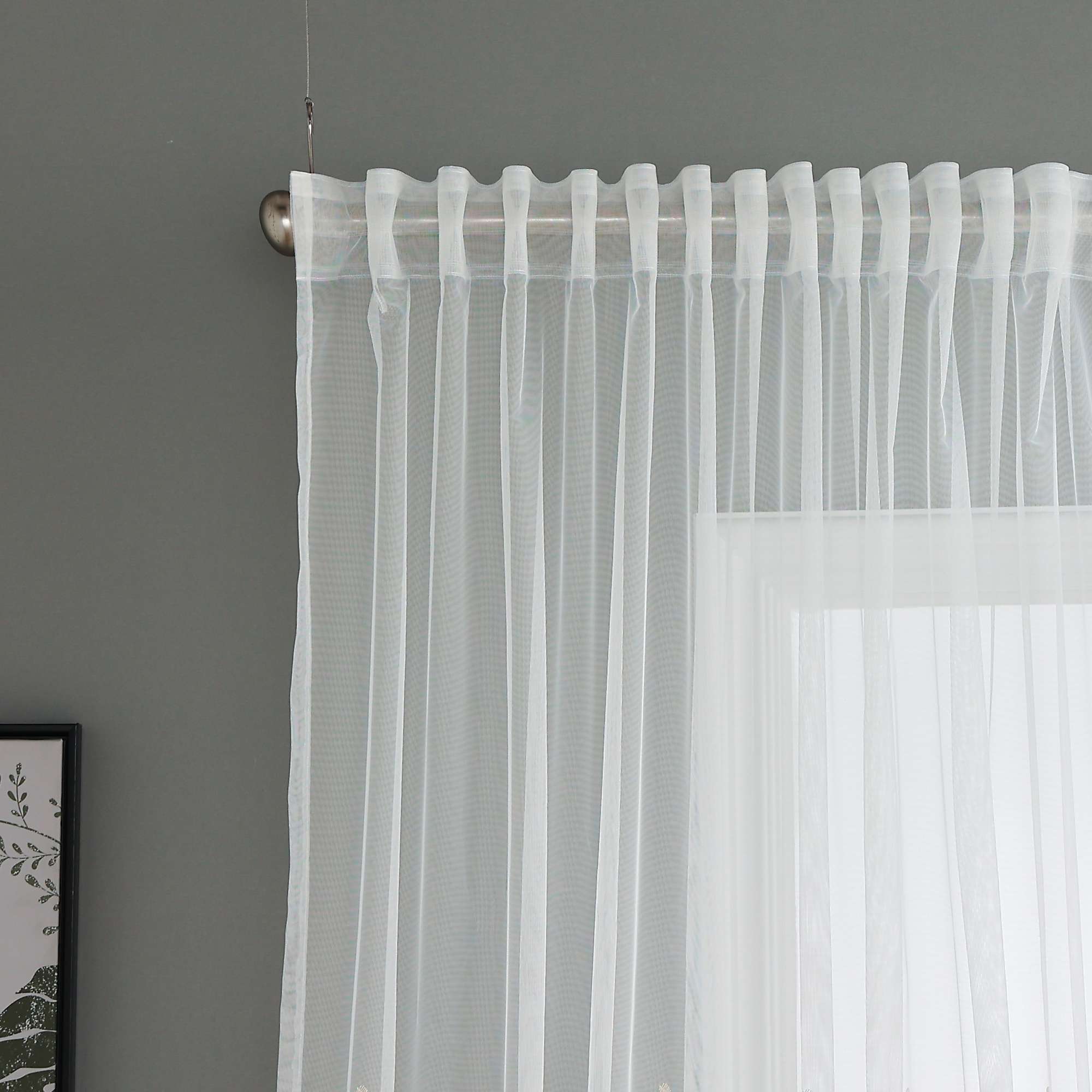 Gardine Raschel Stickerei Design »Florenz« Multiband für Gardinenschiene und Gardinenstange Elegante Fensterdekoration 2023200 Gardinenschal 593A0147 | Gardinenbox.de