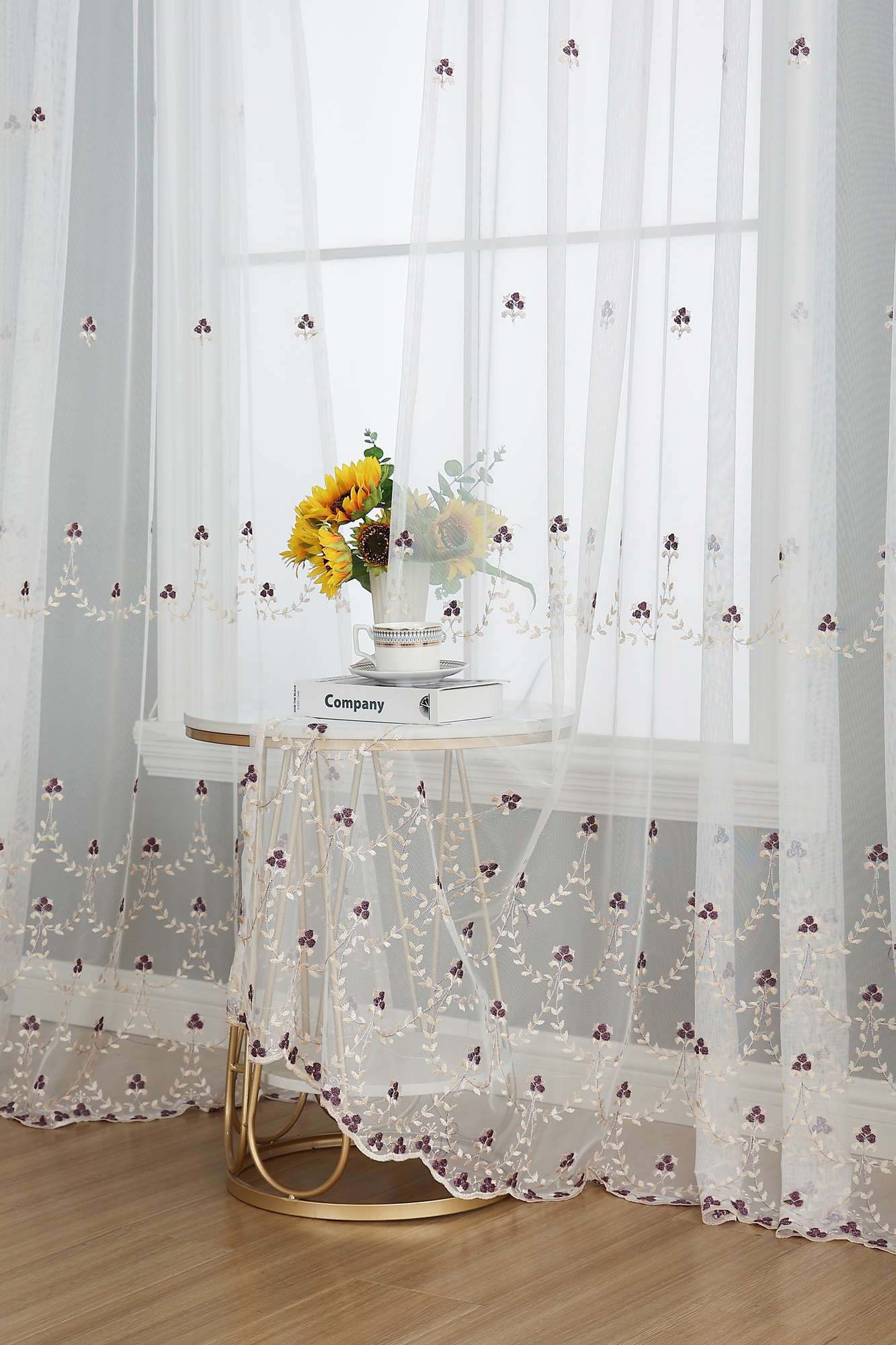 Gardine Raschel Stickerei Design »Florenz« Multiband für Gardinenschiene und Gardinenstange Elegante Fensterdekoration 2023200 Gardinenschal 593A0187 | Gardinenbox.de