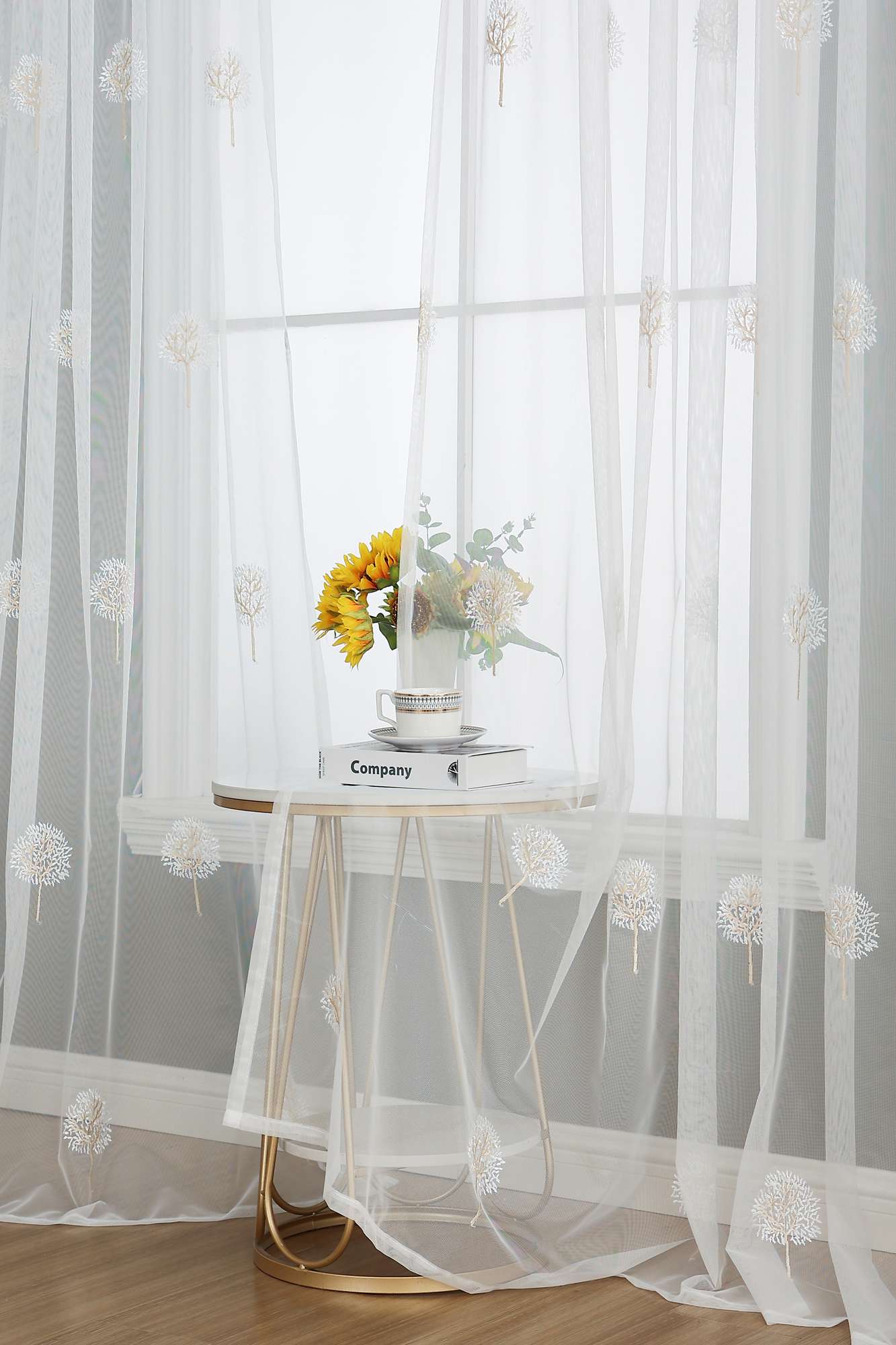 Gardine Raschel Stickerei Design »Florenz« Multiband für Gardinenschiene und Gardinenstange Elegante Fensterdekoration 2023200 Gardinenschal 593A0212 | Gardinenbox.de