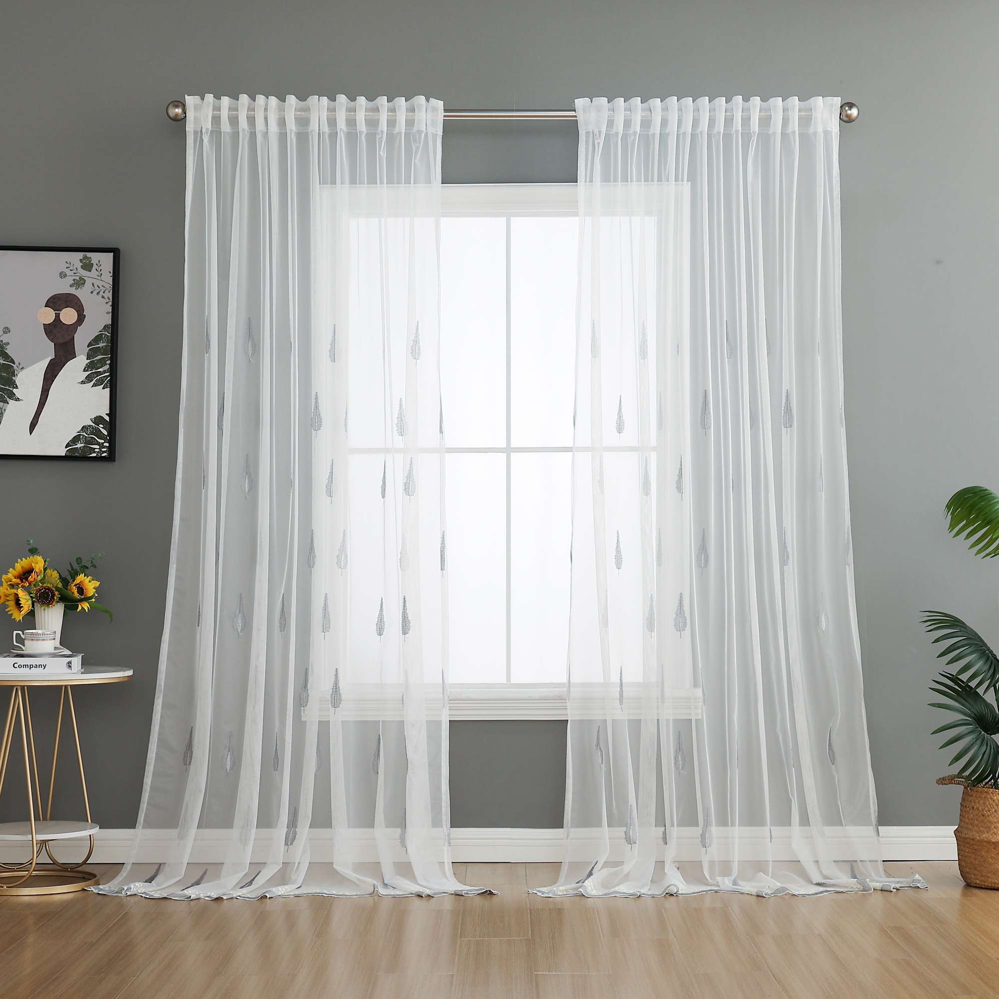 Gardine Raschel Stickerei Design »Florenz« Multiband für Gardinenschiene und Gardinenstange Elegante Fensterdekoration 2023200 Gardinenschal 593A0222 | Gardinenbox.de