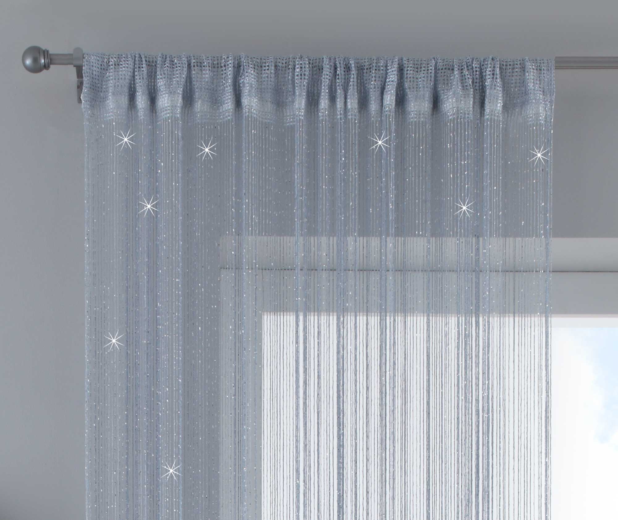 2er Set Fadengardine mit Tunneldurchzug und eingenähtem Kräuselband, geeignet für Gardinenstangen und Gardinenschienen Fadenvorhänge Fadenstores Raumteiler 20303CN2 Fadengardine 60540893-12-Struktur_2_ff0f23d7-e477-481b-9b9a-3e8d9b963bfa | Gardinenbox.de