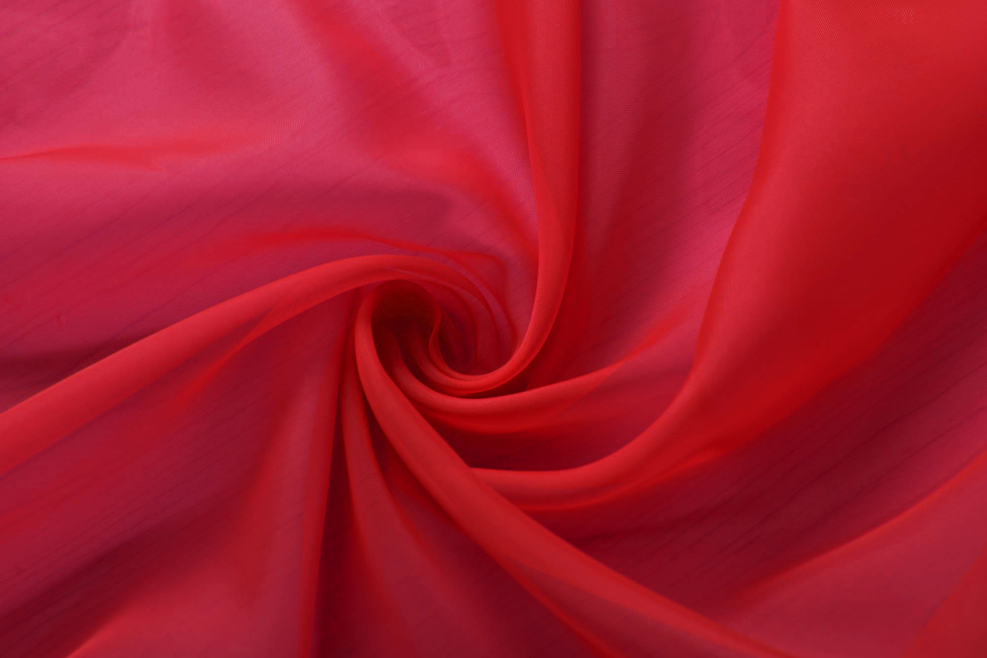 2er-Pack Gardinen Transparent Vorhang Set Wohnzimmer Voile Schlaufenschal mit Bleibandabschluß 61000CN Gardinen Set 61000cn_d1_rot | Gardinenbox.de