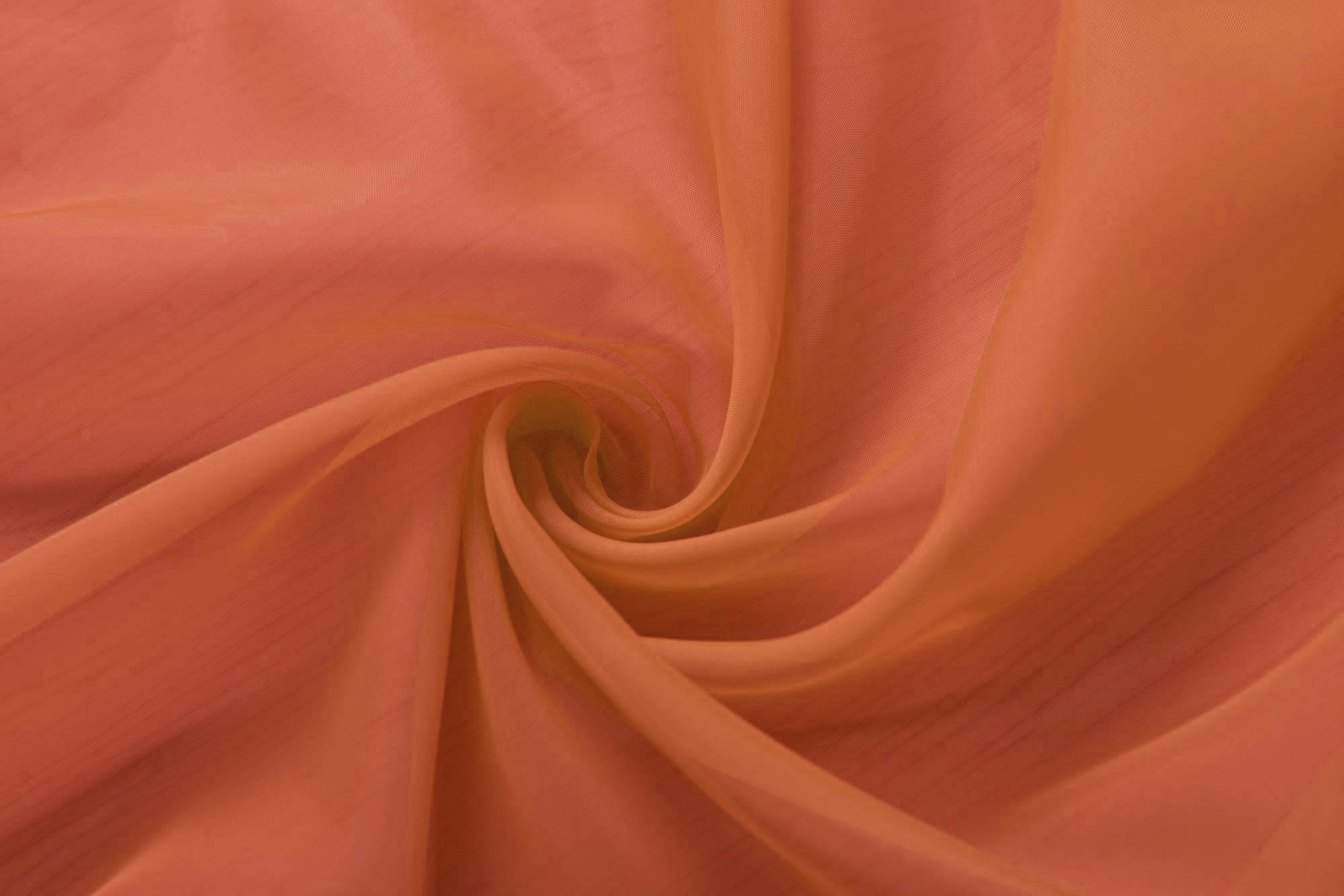 2er-Pack Gardinen Transparent Vorhang Set Wohnzimmer Voile Schlaufenschal mit Bleibandabschluß 61000CN Gardinen Set 61000cn_d1_terrakotta | Gardinenbox.de