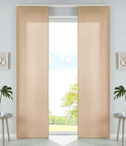 2er Set Schiebegardinen Flächenvorhänge Mikrofaser Vorhang Gardine Schiebe Matt Paneelwagen Beschwerungsstangen 85600N2 Sand Schiebegardine 85600N2sand | Gardinenbox.de