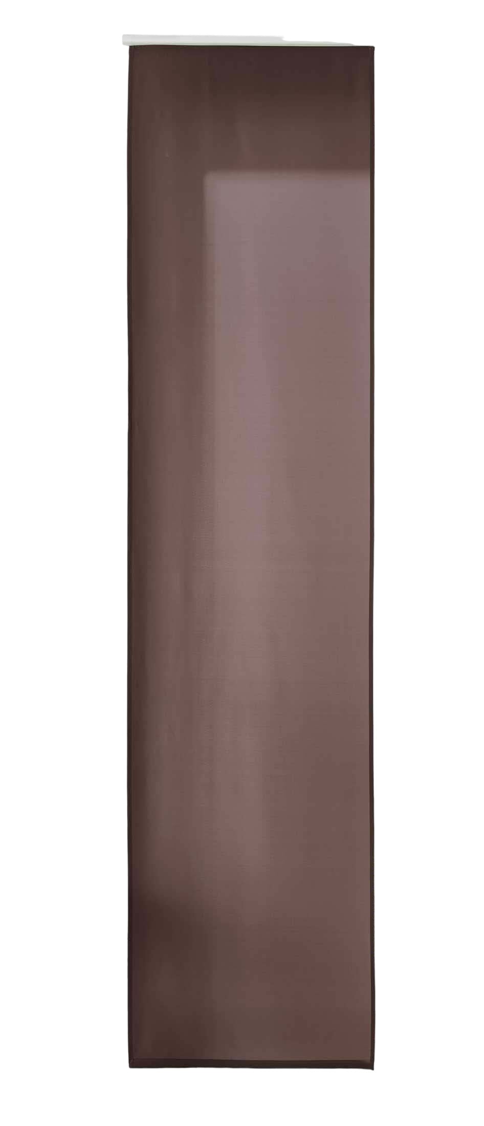 1er Set Schiebegardine Flächenvorhang Mikrofaser Vorhang Gardine Raumteiler Matt Paneelwagen Beschwerungsstange 85600N Schiebegardine 85600Nbraun-crop | Gardinenbox.de