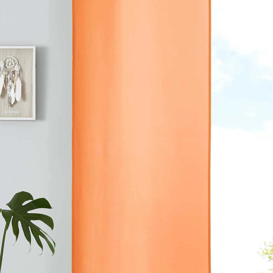 1er Set Schiebegardine Flächenvorhang Mikrofaser Vorhang Gardine Raumteiler Matt Paneelwagen Beschwerungsstange 85600N Orange Schiebegardine 85600Norange_92149b9e-b5a8-473b-a482-90a265cf91e4 | Gardinenbox.de