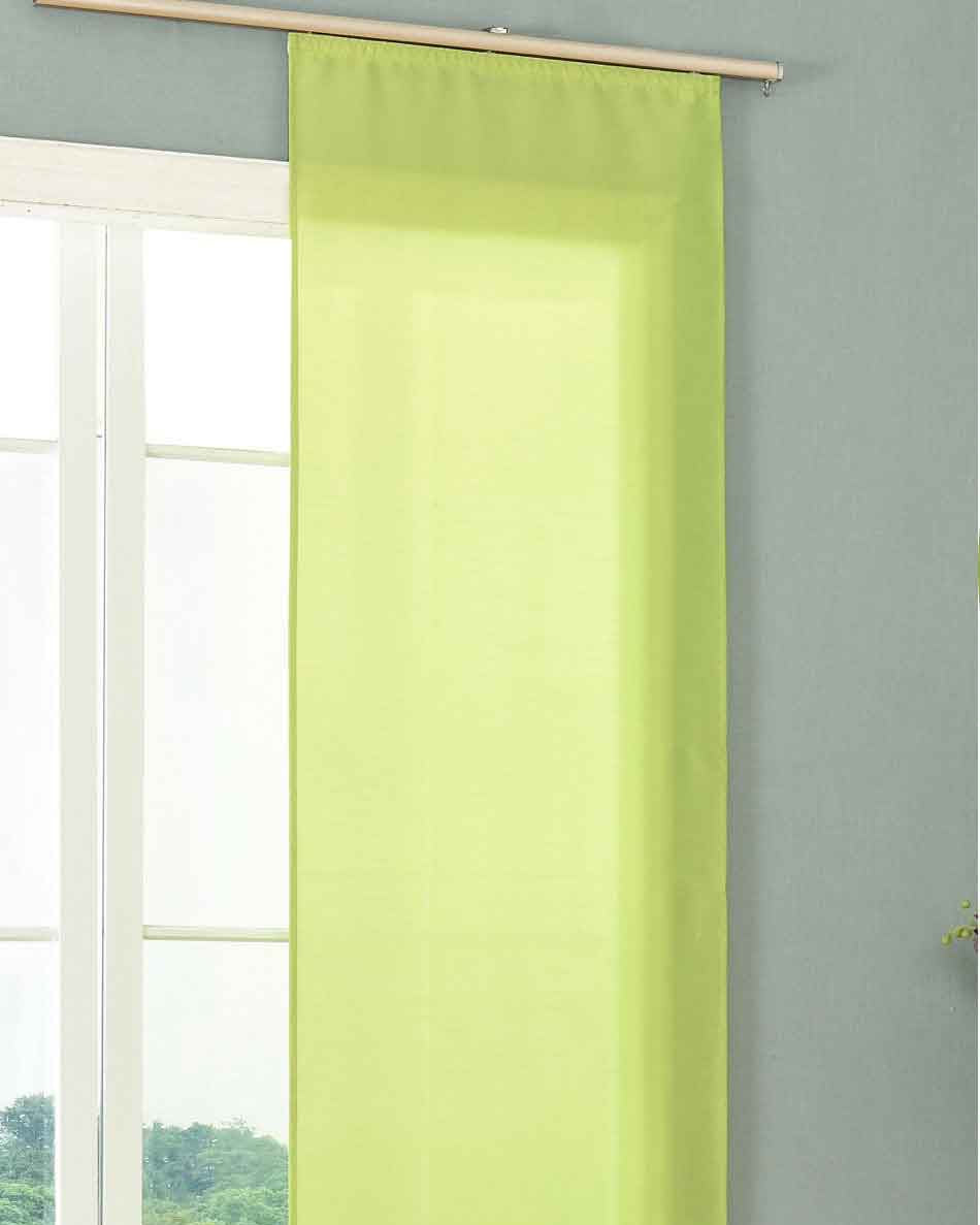 Schiebegardine Flächenvorhang Wildseide Optik Vorhang Gardine cm (Höhe x Breite) 85620 Apfelgrün Schiebegardine 85620apfelgruen | Gardinenbox.de