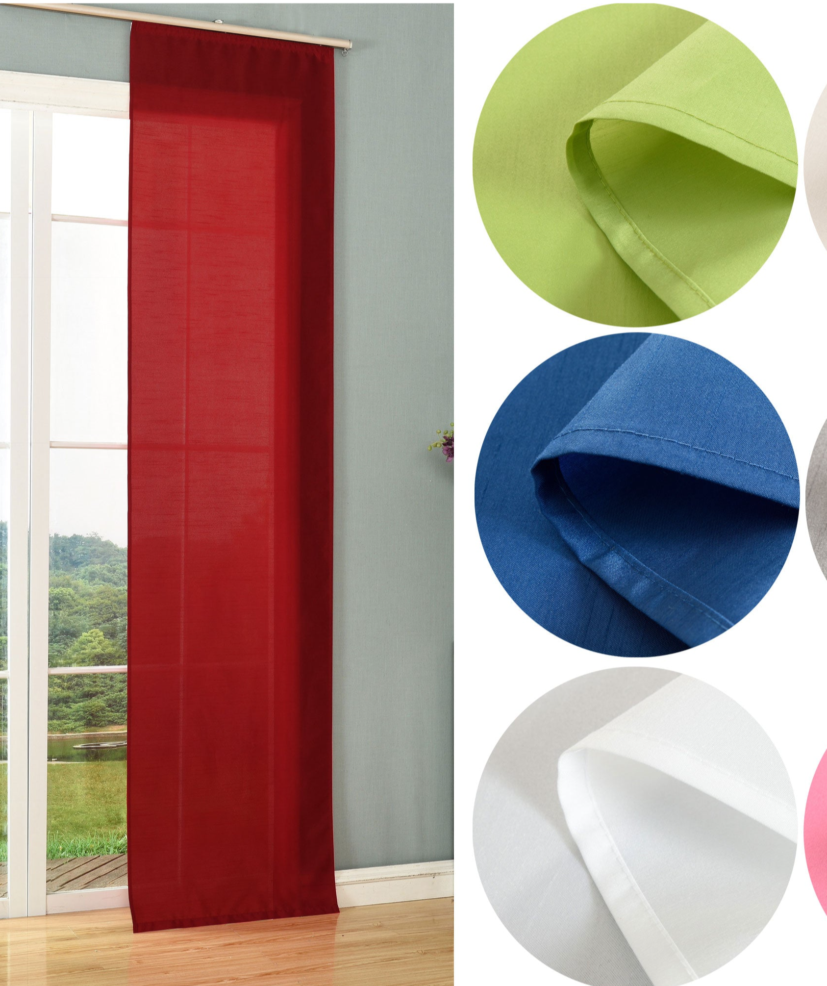 Schiebegardine Flächenvorhang Wildseide Optik Vorhang Gardine cm (Höhe x Breite) 85620 Schiebegardine 85620var_2024-05-02T14_07_08.102Z | Gardinenbox.de