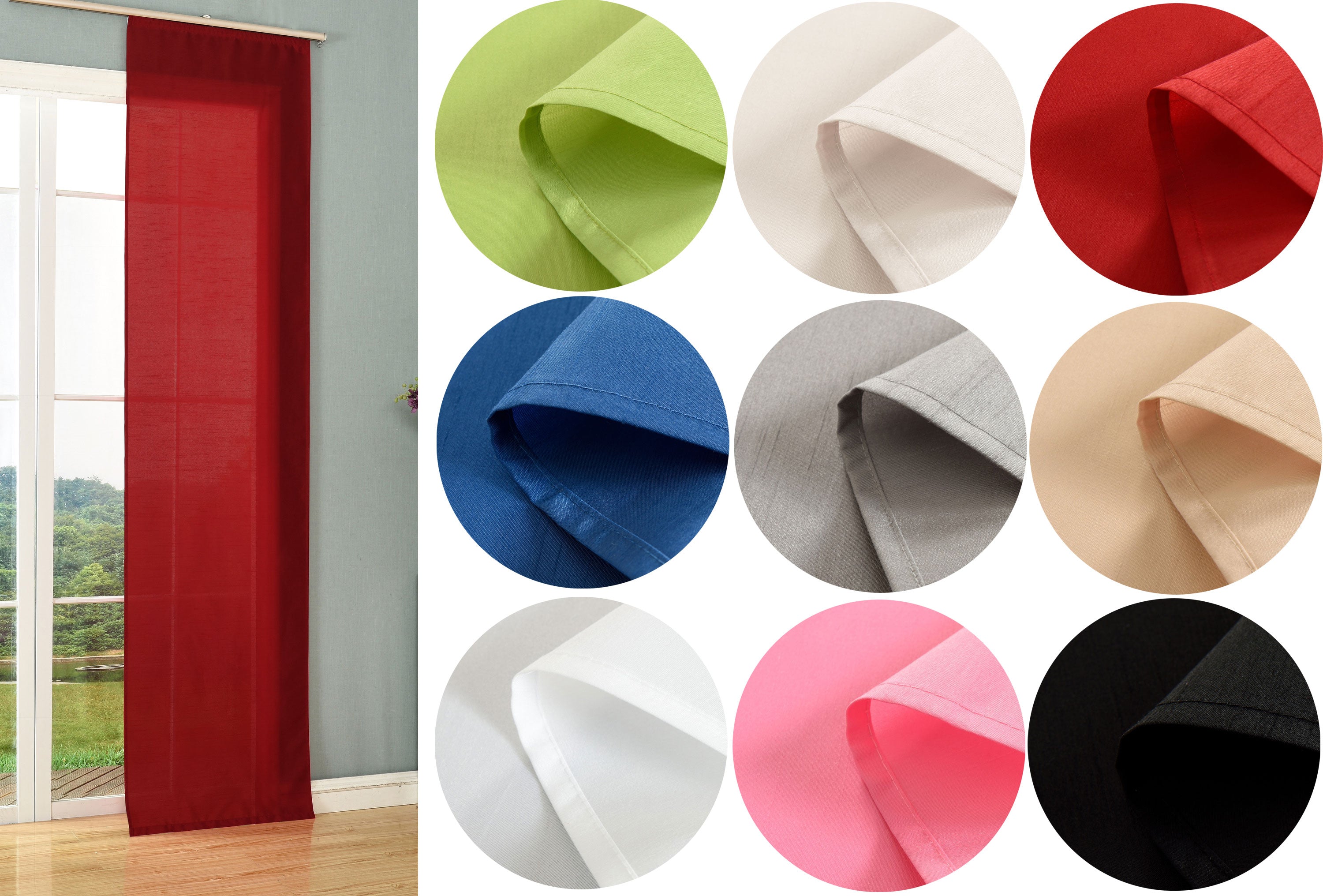 Schiebegardine Flächenvorhang Wildseide Optik Vorhang Gardine cm (Höhe x Breite) 85620 Schiebegardine 85620var_a24a7c87-6123-4620-8f35-710c75691b6f | Gardinenbox.de