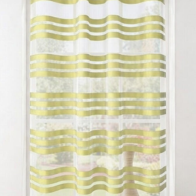 Ösen Schal »GÖTTINGEN« transparent Organza Gardine mit Querstreifen 89133