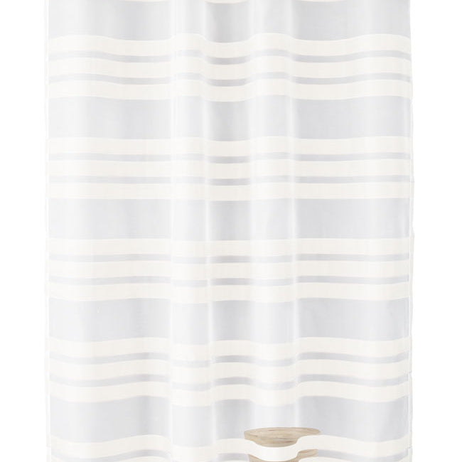 Ösen Schal »GÖTTINGEN« transparent Organza Gardine mit Querstreifen 89133