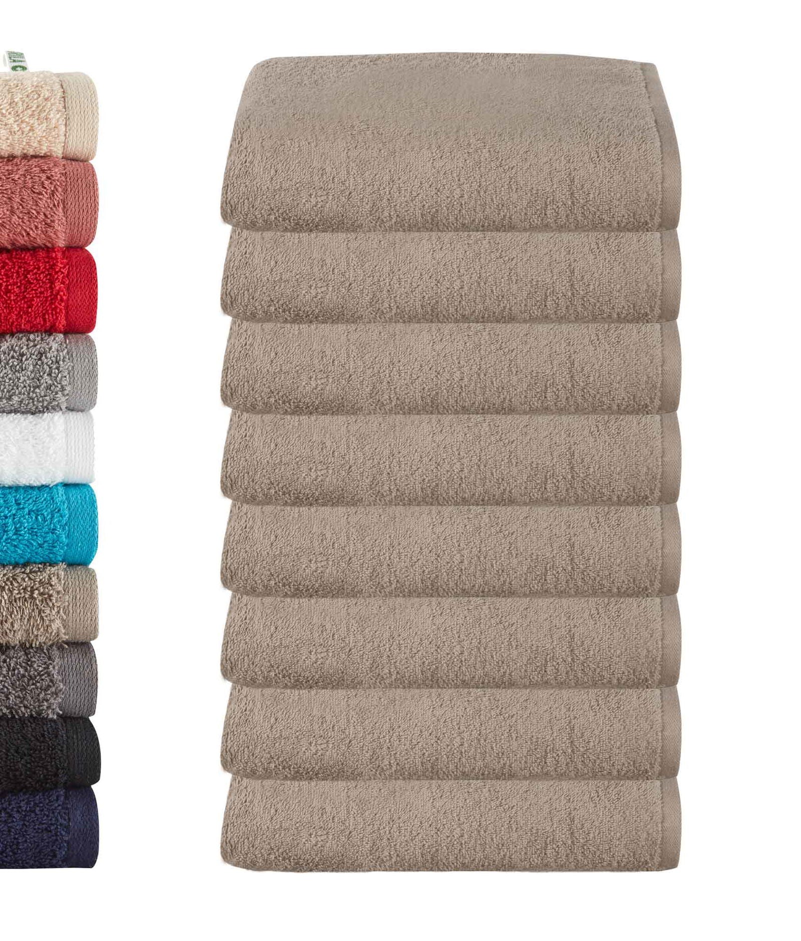 8er Set Handtücher Frottee »Montreal« 500 g/m² 100% Bio Baumwolle Made in Green 2020102-8 Taupe Frottee 8er_Set_Handtucher_Frottee_Montreal_500_g-m_100_Bio_Baumwolle_Made_in_Green_2020102-8_-_Gardinenbox.de_-_-3677789 | Gardinenbox.de