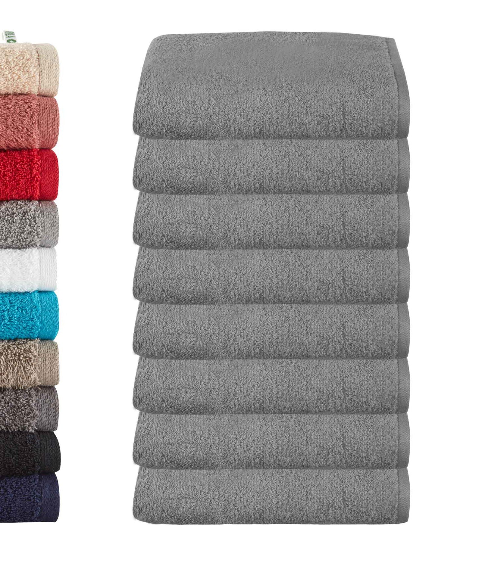 8er Set Handtücher Frottee »Montreal« 500 g/m² 100% Bio Baumwolle Made in Green 2020102-8 Grau Frottee 8er_Set_Handtucher_Frottee_Montreal_500_g-m_100_Bio_Baumwolle_Made_in_Green_2020102-8_-_Gardinenbox.de_-_-3677804 | Gardinenbox.de