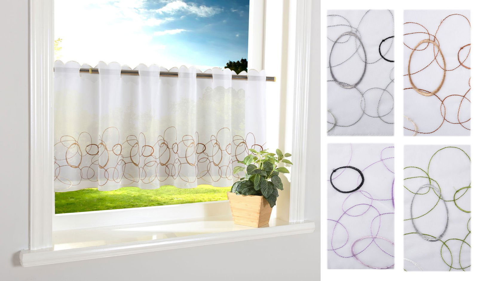 AURA Scheibengardine Stangendurchzug für Gardinenstangen Scheibe Gardine Küche 112240 Scheibengardine AURA_Scheibengardine_Stangendurchzug_fur_Gardinenstangen_Scheibe_Gardine_Kuche_112240_-_Gardinenbox.de_-_-3678027 | Gardinenbox.de