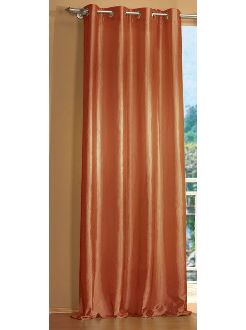 Attraktiver Ösen Deko Taft Vorhang, blickdicht und lichtdurchlässig, viele moderne Farben 20330 Terrakotta Vorhang Attraktiver_Osen_Deko_Taft_Vorhang_blickdicht_und_lichtdurchlassig_viele_moderne_Farben_20330_-_Gardinenbox.de_-_-3677996 | Gardinenbox.de