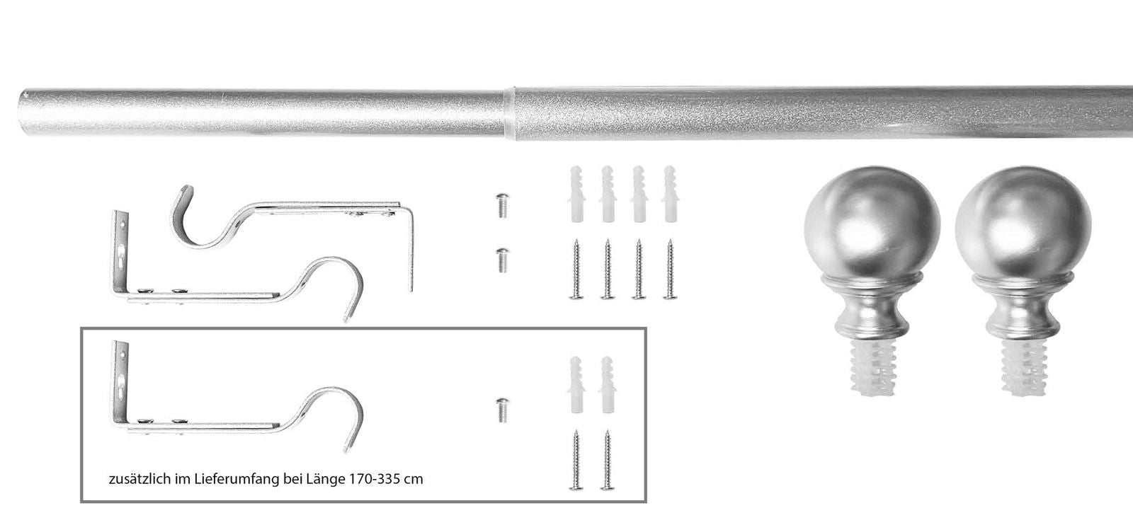 Ausziehbare Gardinenstange »Köln« Ø22/25 mm Komplettset zum sofortigen Montieren 2021191 Innenlaufstange Ausziehbare_Gardinenstange_Koln_O22-25_mm_Komplettset_zum_sofortigen_Montieren_2021191_-_Gardinenbox.de_-_-3678404 | Gardinenbox.de
