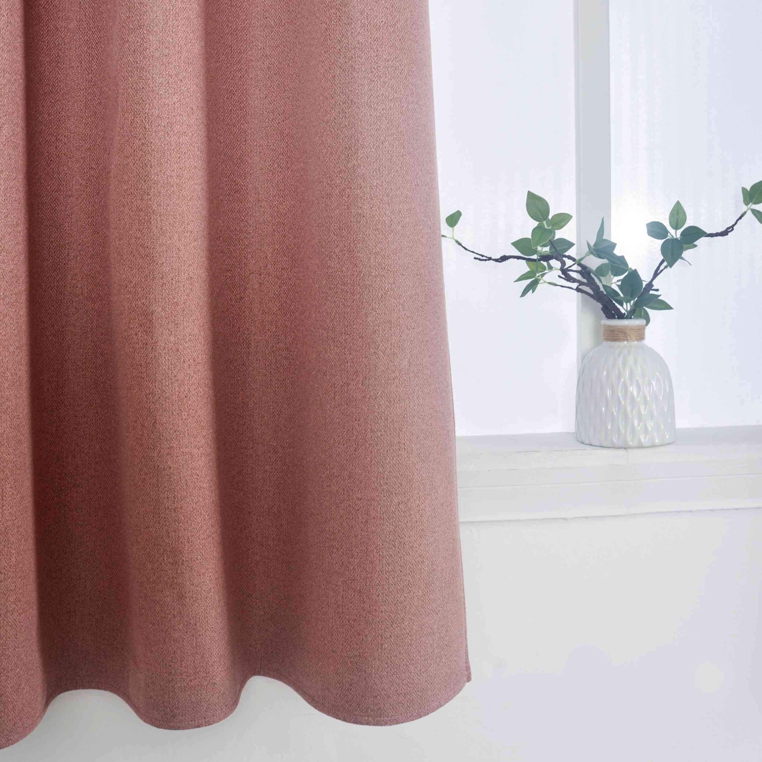 Verdunkelungsvorhang Ösen Raffhalter 100% Verdunkelung Blackout »München Dark« Dreischichtige Bindung Fischgrätmuster 202410 Vorhang DSC_4345 | Gardinenbox.de