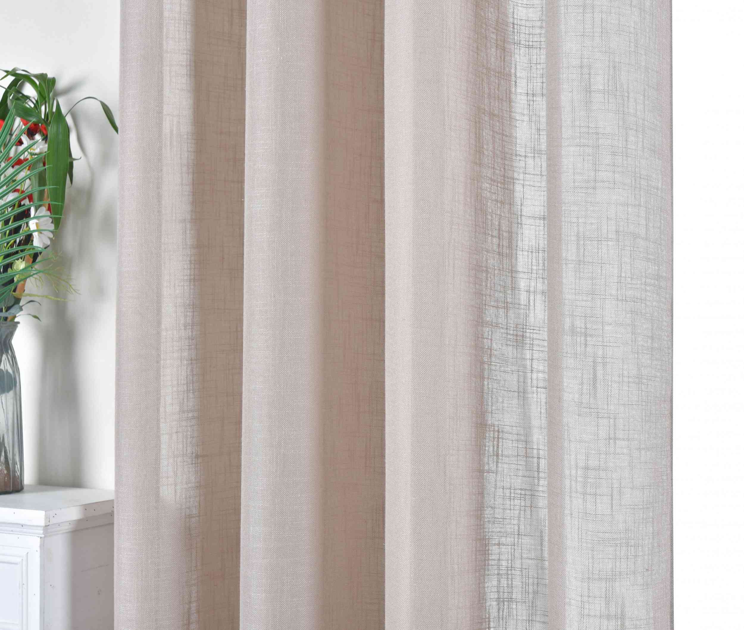 Vorhang Ösen »Essen« Cationic Raffhalter Leinenstruktur blickdicht lichtdurchlässig 210 g/m² 202430 Vorhang DSC_4735 | Gardinenbox.de