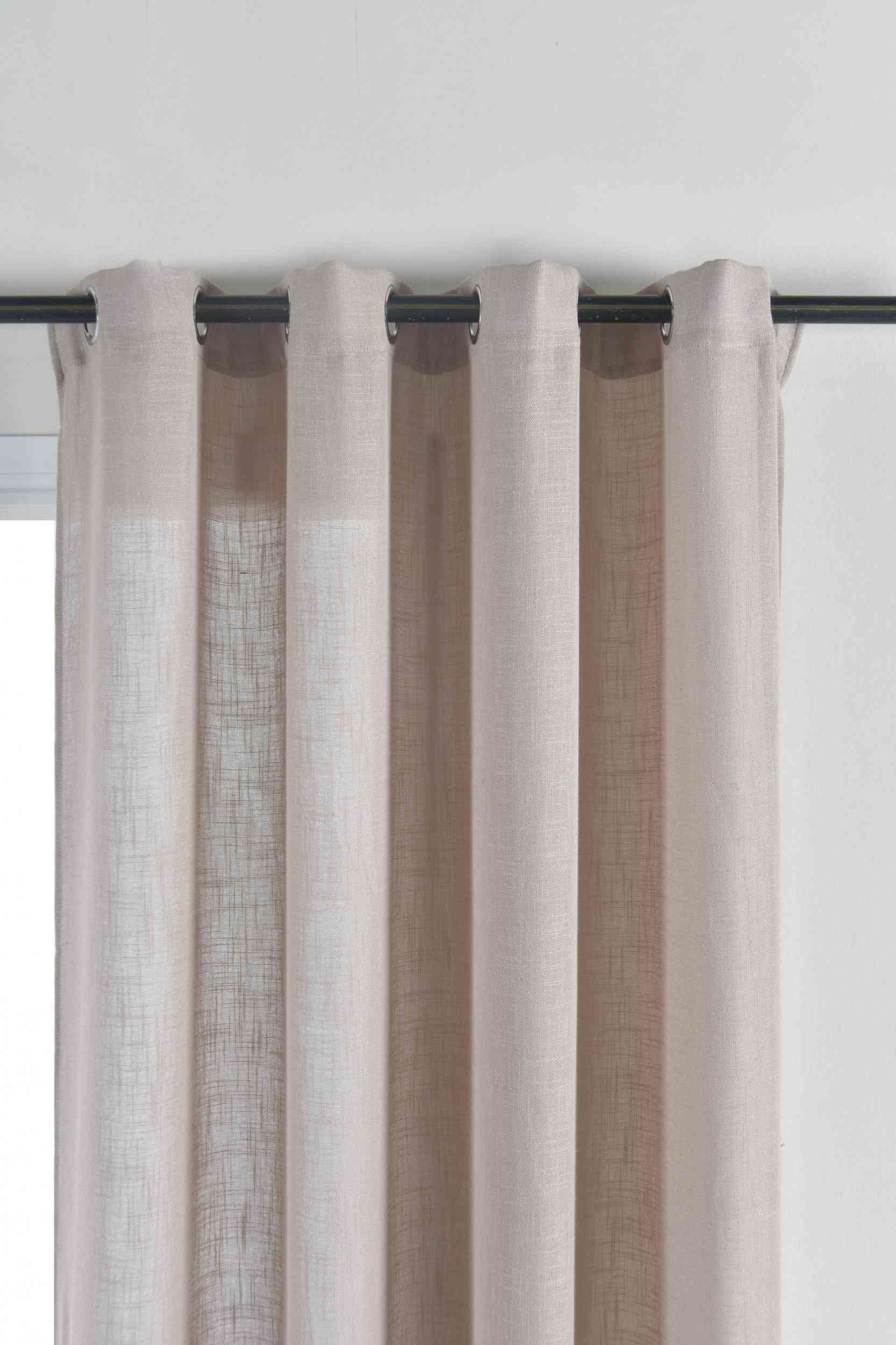 2er Set Vorhang Ösen »Essen« Cationic Raffhalter Leinenstruktur blickdicht lichtdurchlässig 210 g/m² 202430-2 Vorhang Set DSC_4736_ba8764a2-7af4-4998-a184-79972f05ef5b | Gardinenbox.de