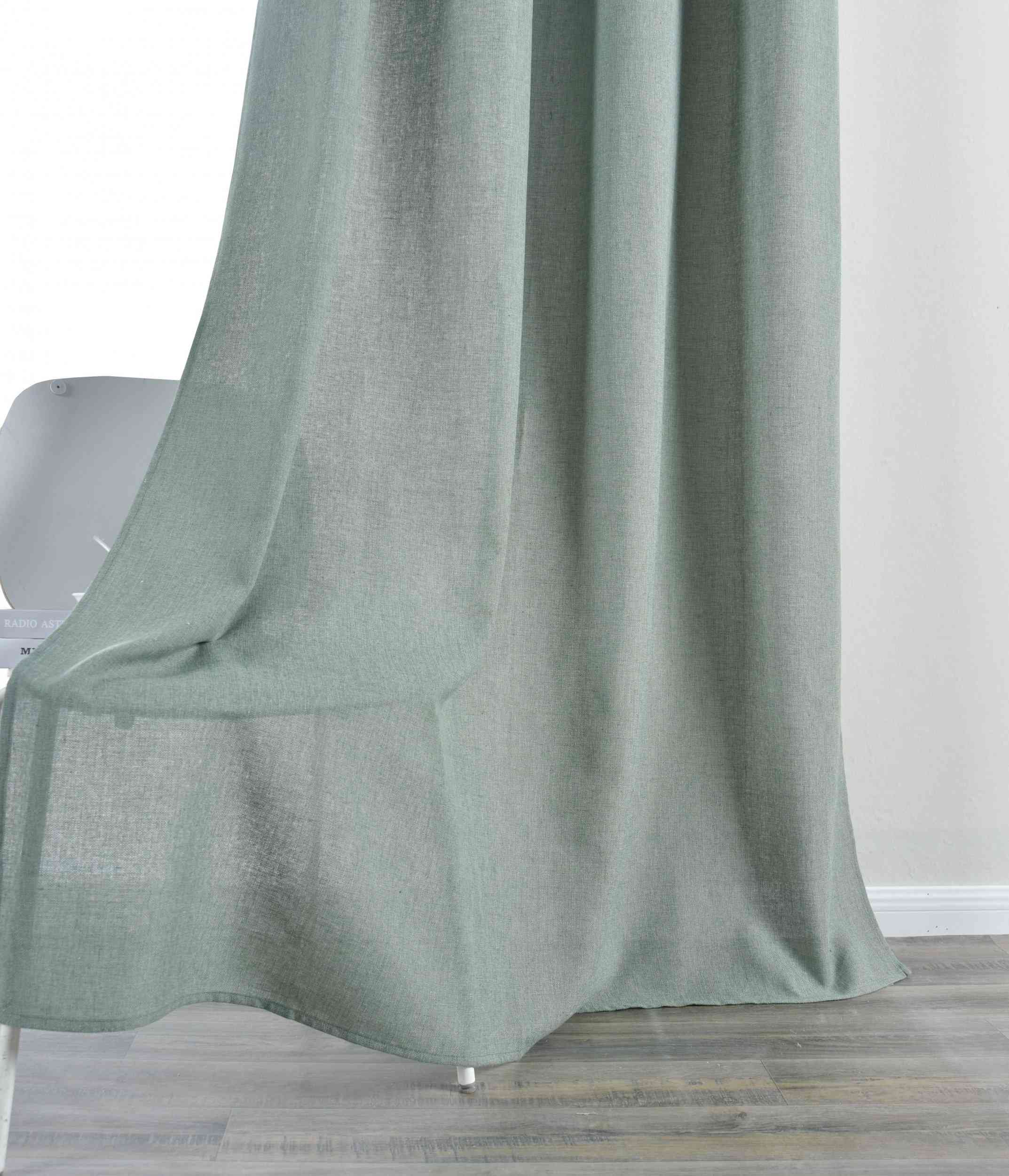 2er Set Vorhang Ösen »Essen« Cationic Raffhalter Leinenstruktur blickdicht lichtdurchlässig 210 g/m² 202430-2 Vorhang Set DSC_4806_c957ed6d-cdb1-425d-8254-0814de5170d7 | Gardinenbox.de