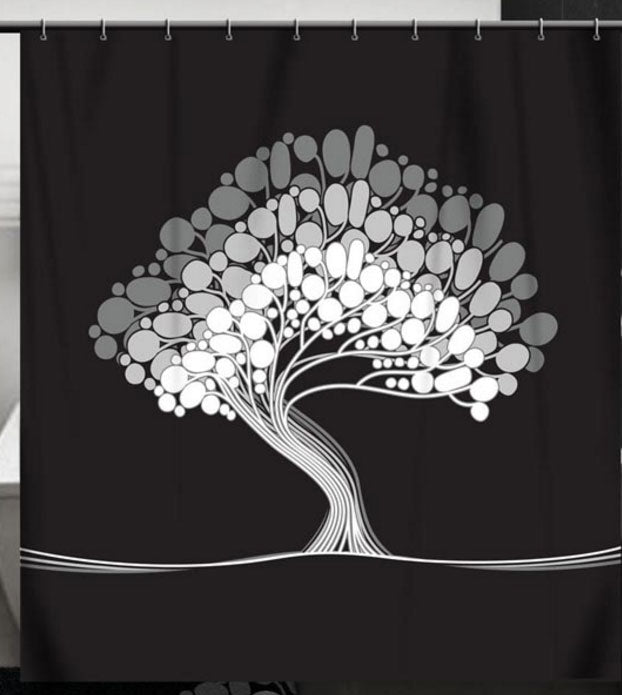 Duschvorhang EVA Badezimmer Dusche Vorhang Wasserabweisend Wasserdicht Shower Curtain 0110 Baum 180x180 cm Duschvorhang Duschvorhang_EVA_Badezimmer_Dusche_Vorhang_Wasserabweisend_Wasserdicht_Shower_Curtain_0110_-_Gardinenbox.de_-_-3679001 | Gardinenbox.de